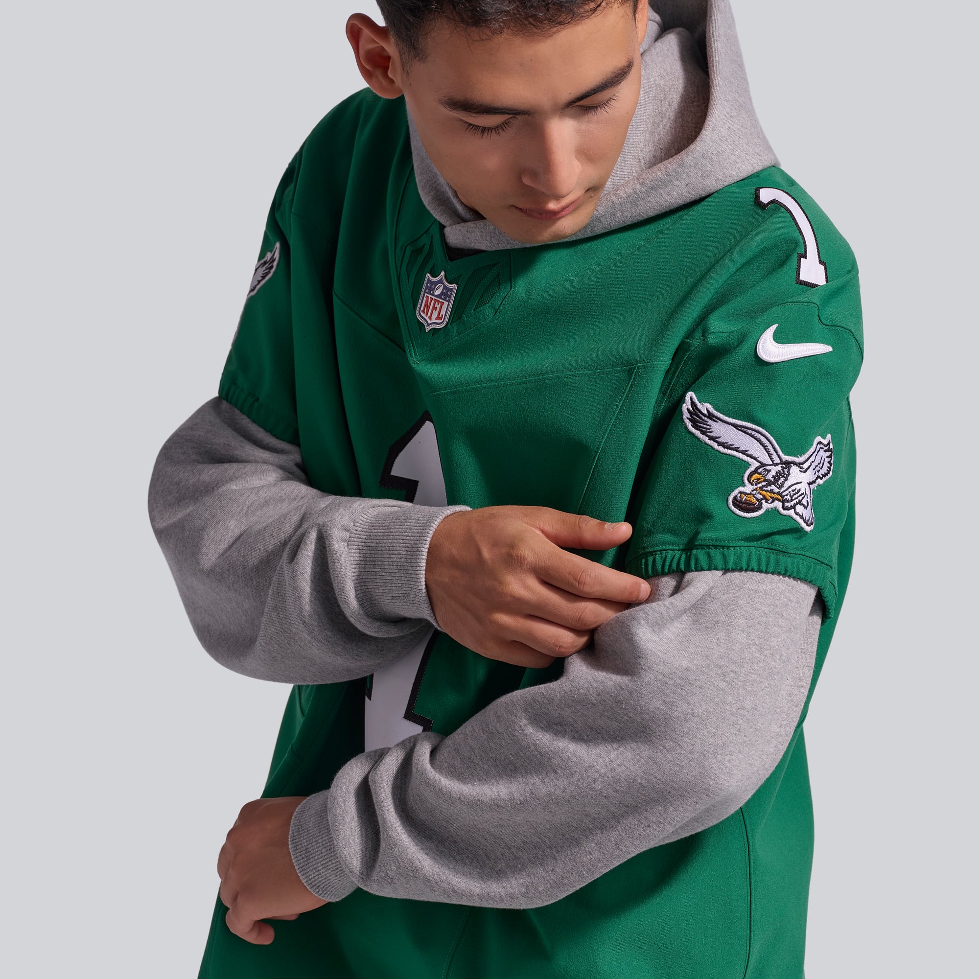 Men's Nike Jalen Hurts Midnight Green Philadelphia Eagles Team Vapor F.U.S.E. Elite Jersey