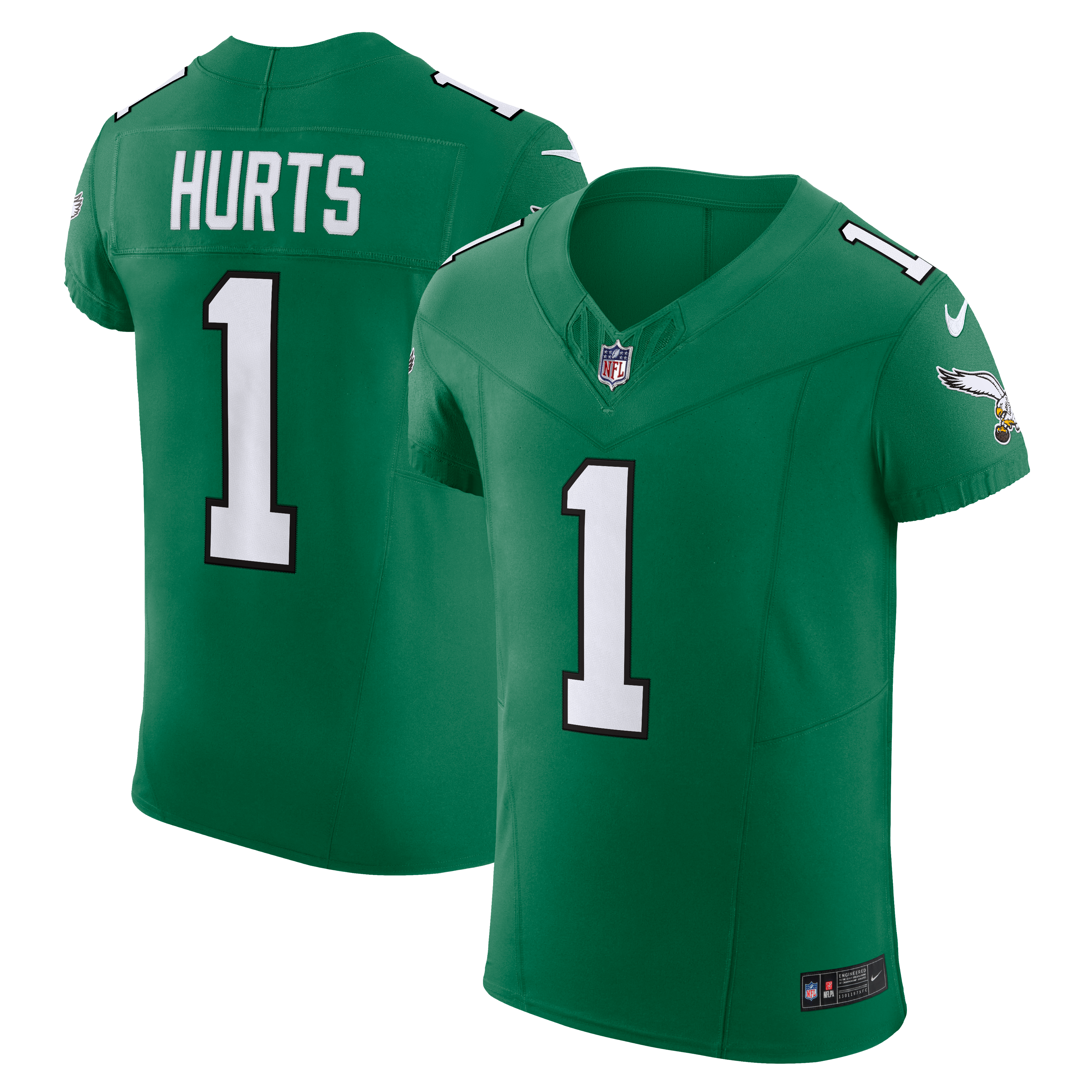 Men's Nike Jalen Hurts Midnight Green Philadelphia Eagles Team Vapor F.U.S.E. Elite Jersey