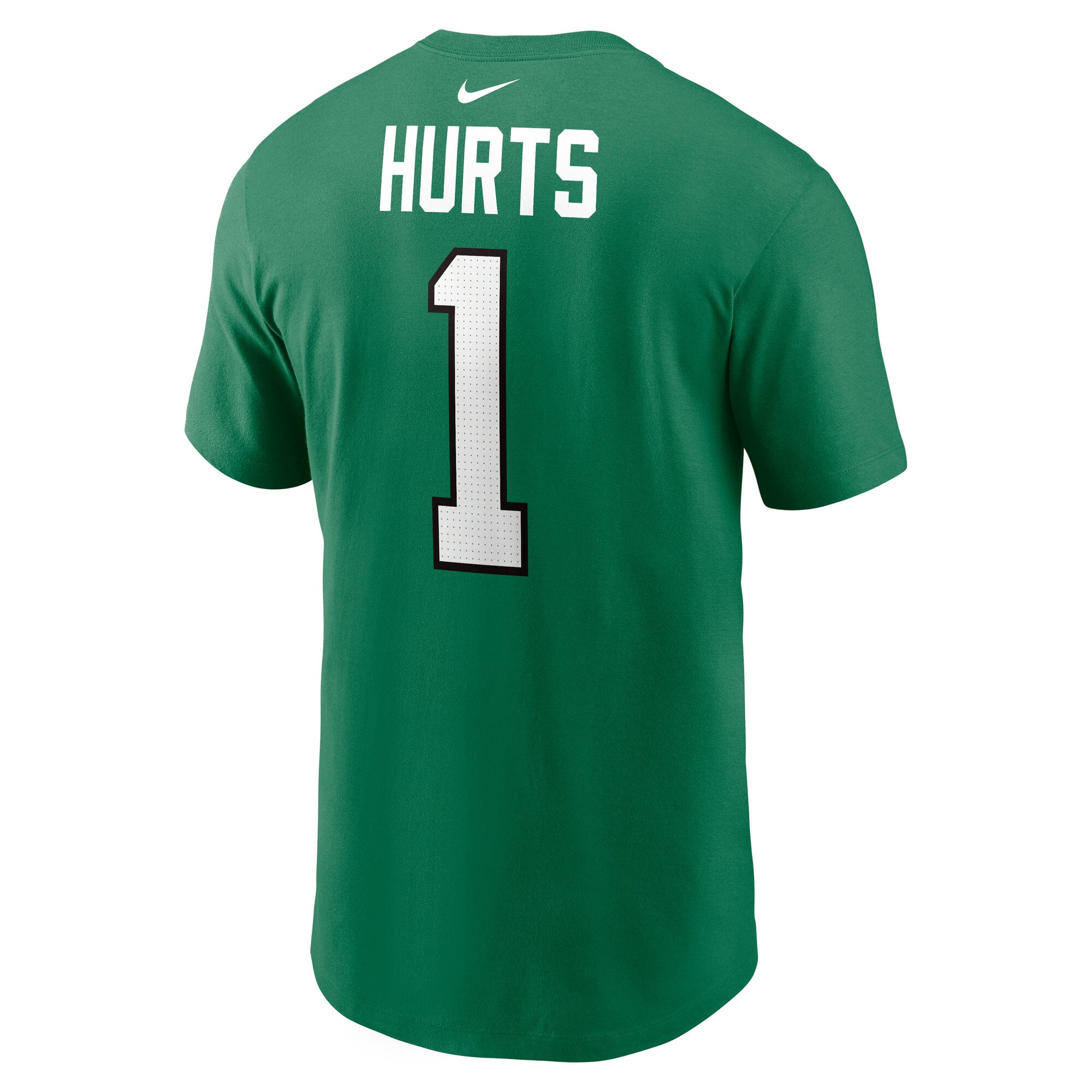 T-shirt Nike Jalen Hurts Kelly Green Philadelphia Eagles pour homme, avec nom et numéro