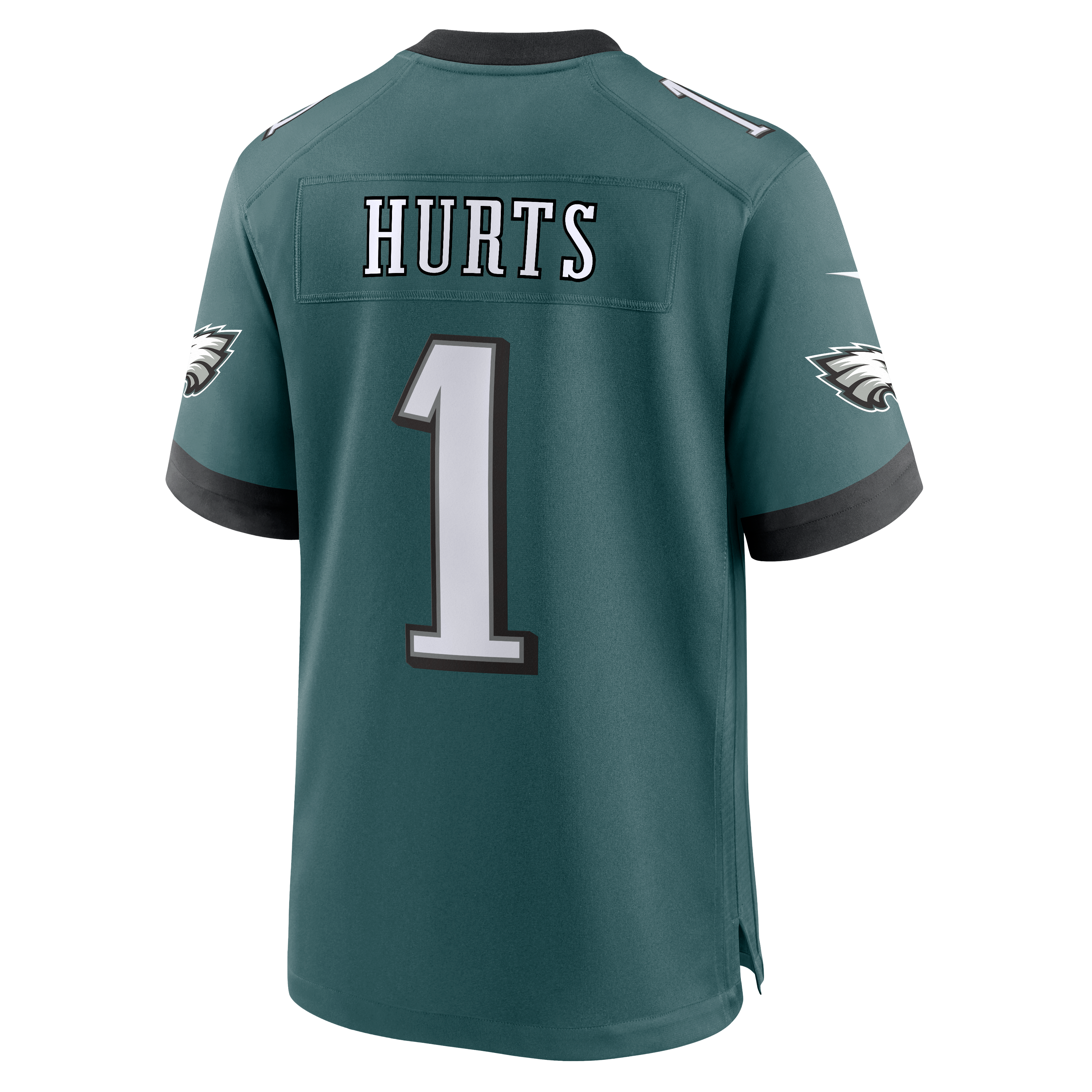 Maillot Nike Jalen Hurts pour homme, vert nuit, match à domicile des Philadelphia Eagles