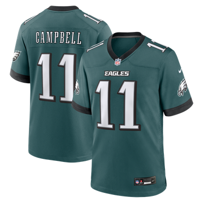 Jihaad Campbell Philadelphia Eagles Nike Team Game Jersey - Midnight Green