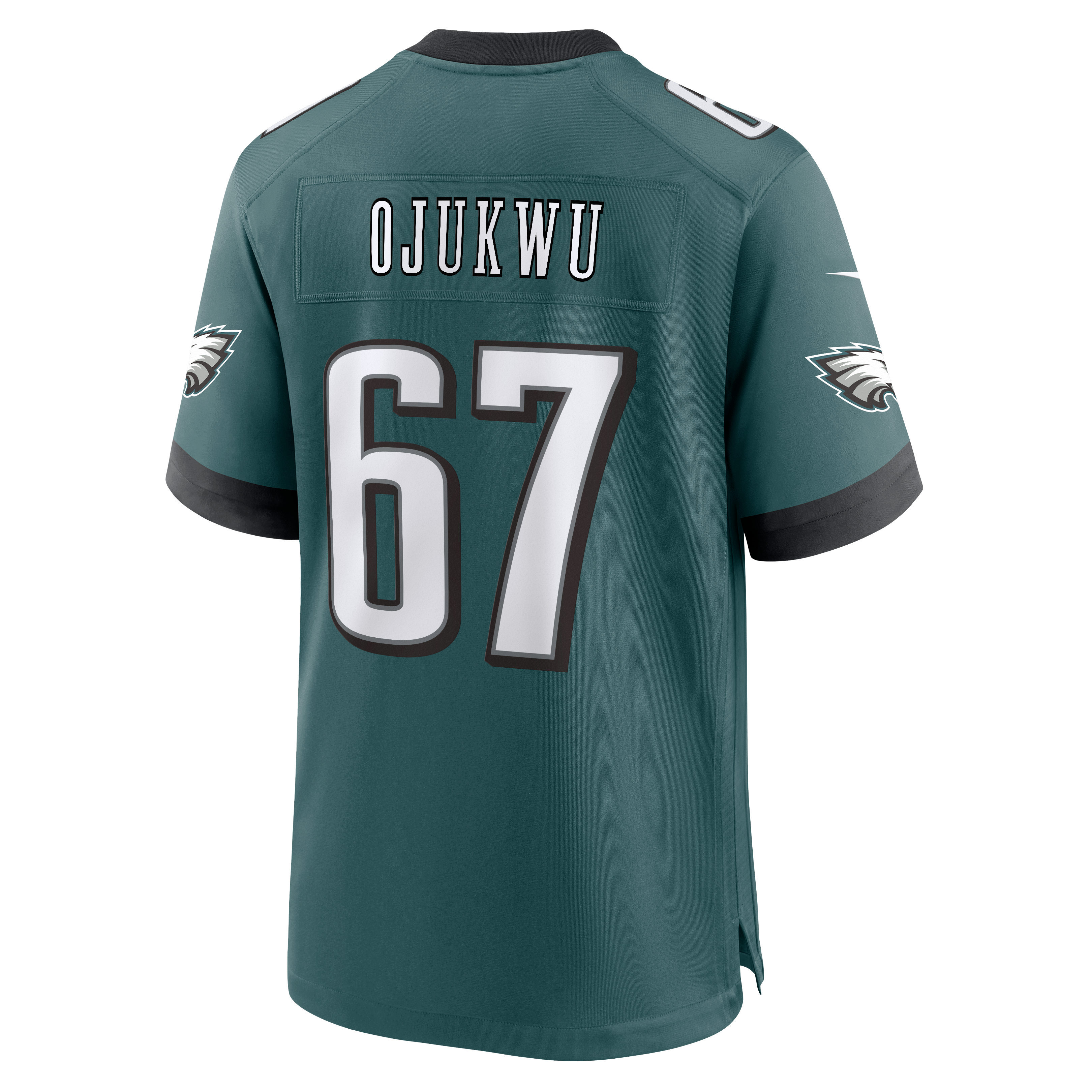 Men's Nike John Ojukwu Midnight Green Philadelphia Eagles Team Game Jersey