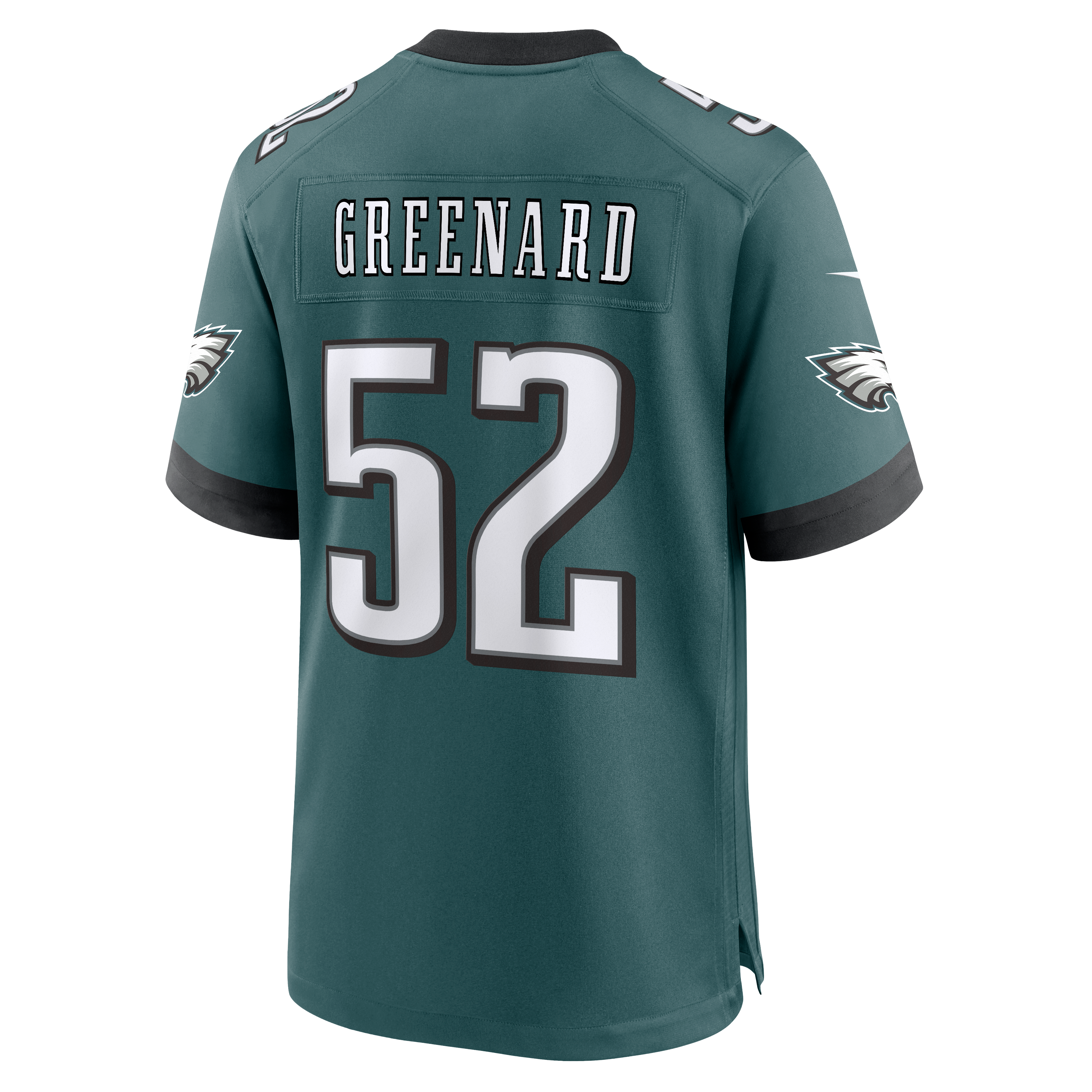 Maillot de match Nike Jonathan Greenard vert nuit des Eagles Philadelphie pour homme