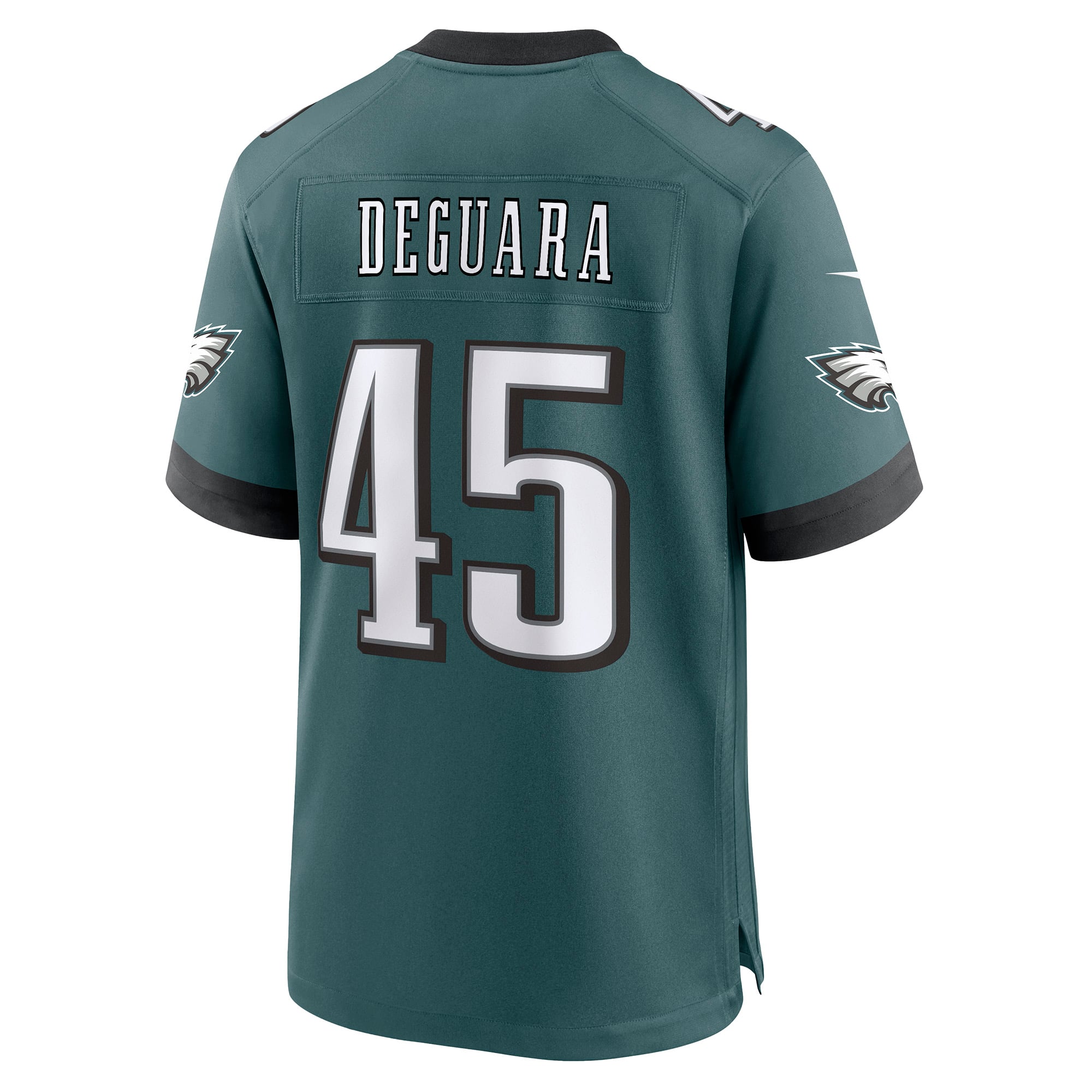 Maillot de match Nike Josiah Deguara vert nuit des Eagles Philadelphie pour homme