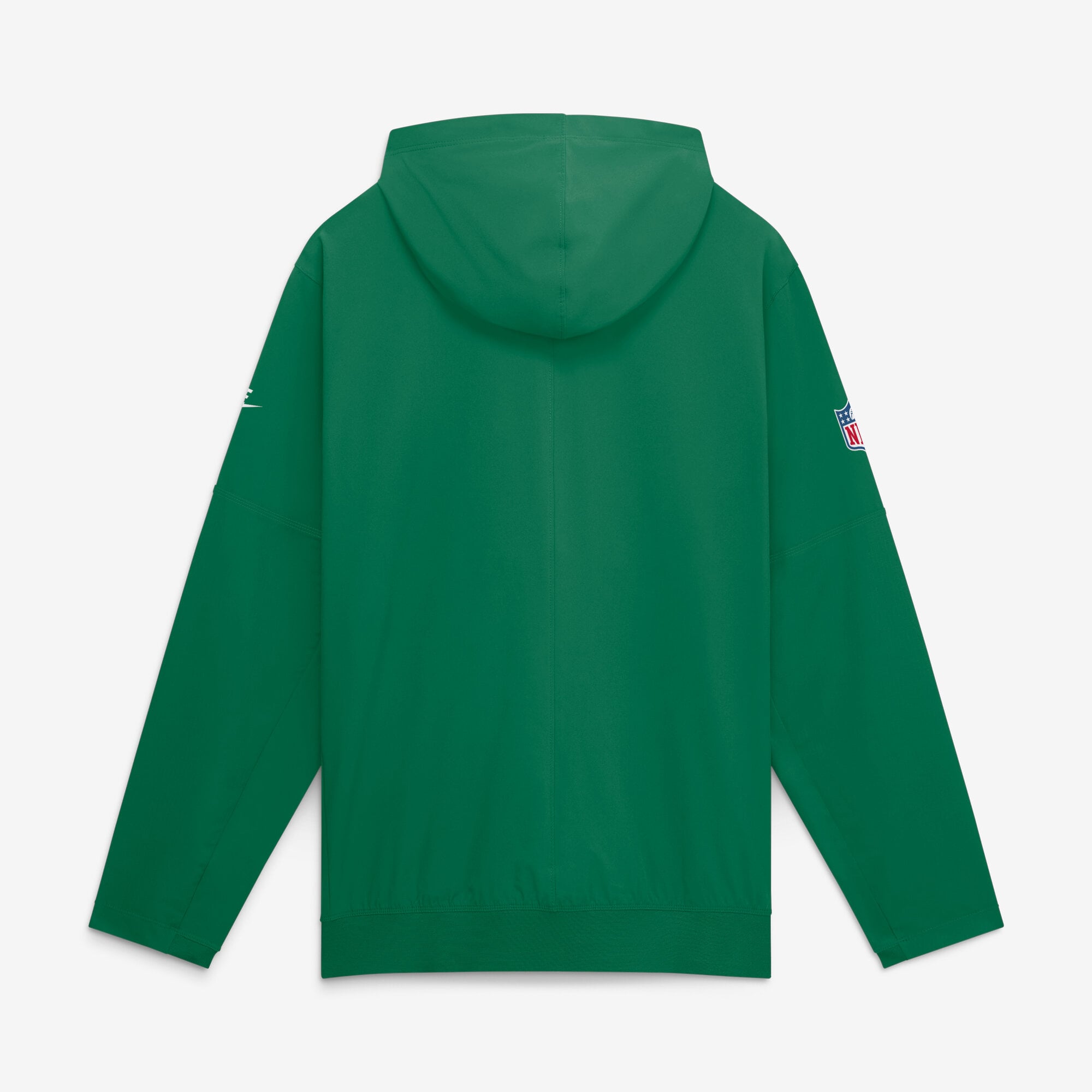 Men's Nike Kelly Green Philadelphia Eagles Sideline Broken Rules Alternate Anorak Half-Zip Hooded Jacket
