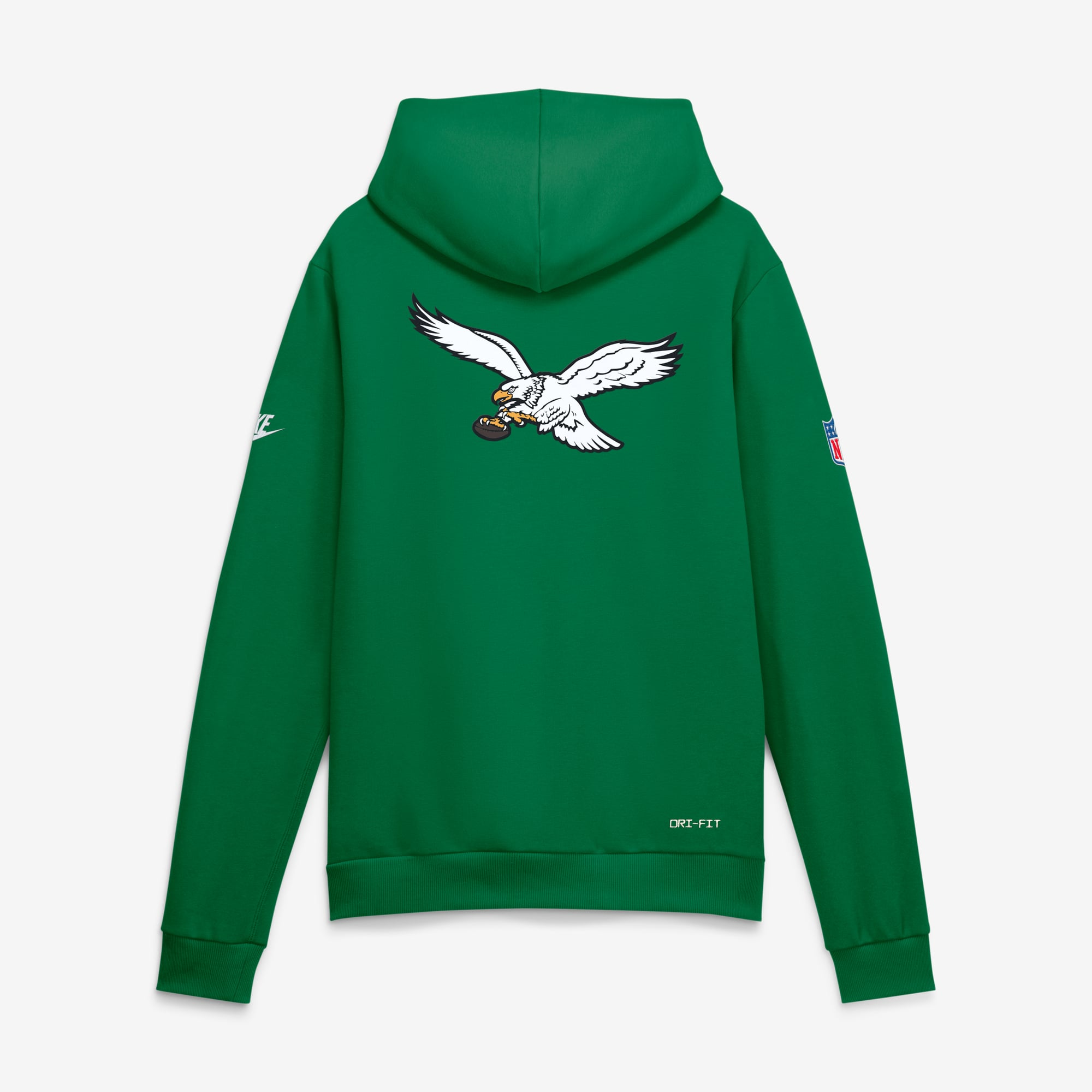 Men's Nike Kelly Green Philadelphia Eagles Standard Issue Replay Officials Alternate Dri-FIT Hoodie