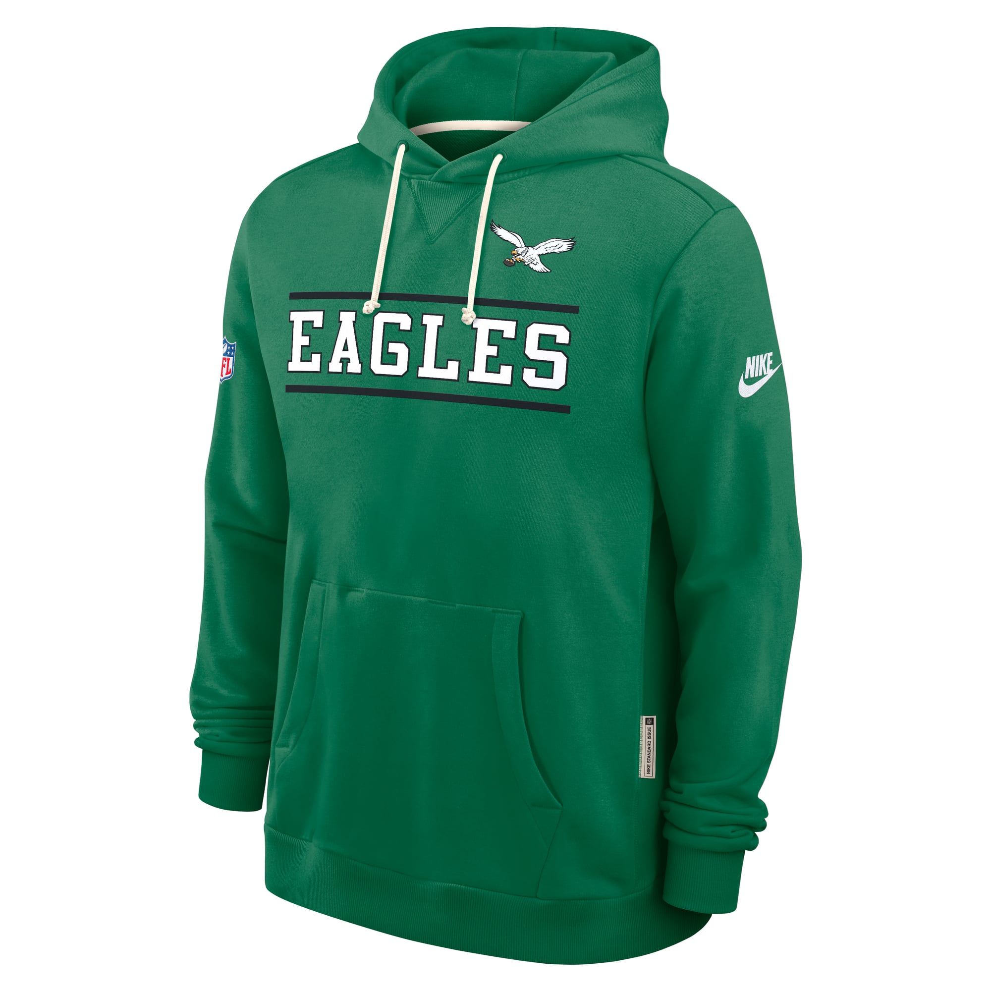 Men's Nike Kelly Green Philadelphia Eagles Standard Issue Replay Officials Alternate Dri-FIT Hoodie