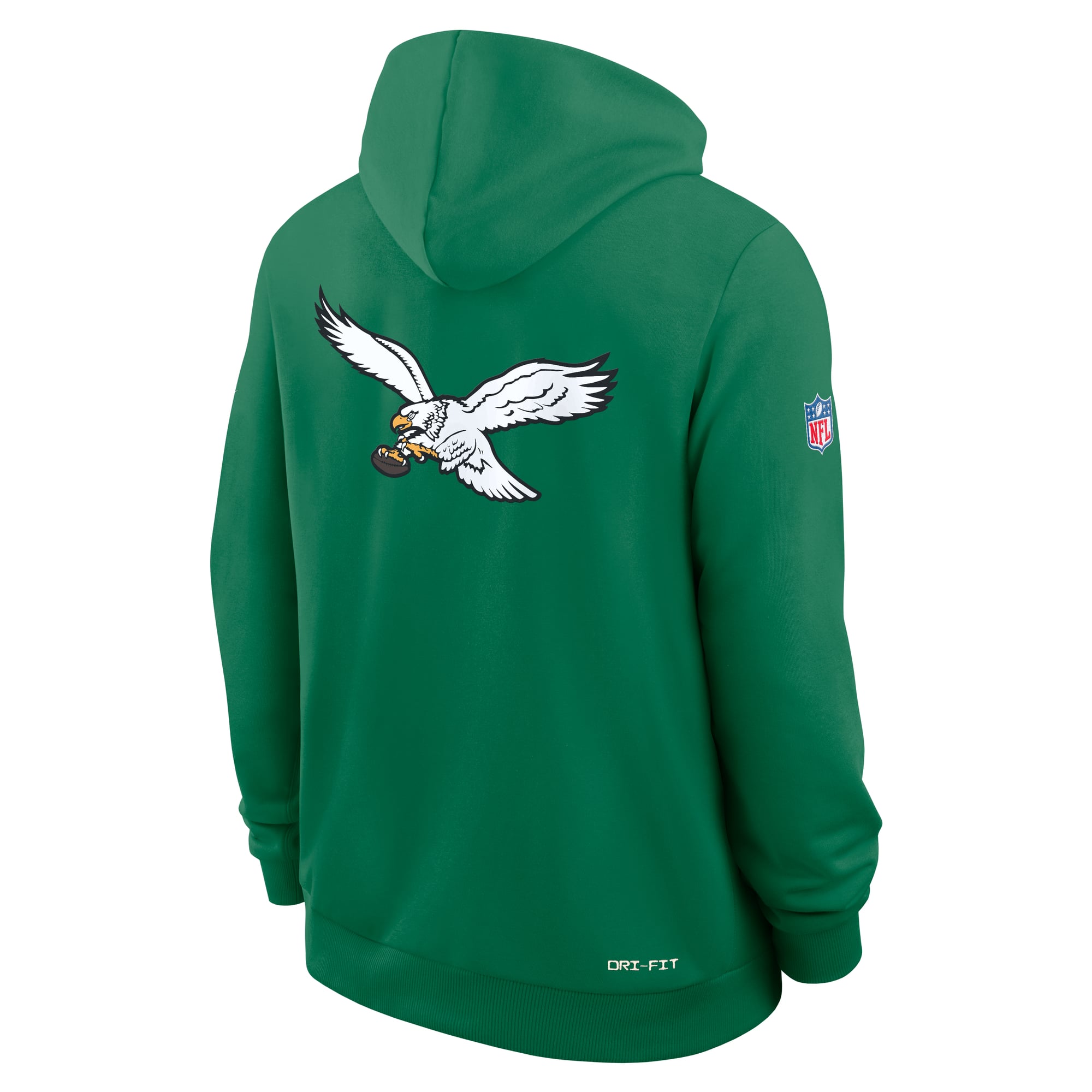 Men's Nike Kelly Green Philadelphia Eagles Standard Issue Replay Officials Alternate Dri-FIT Hoodie