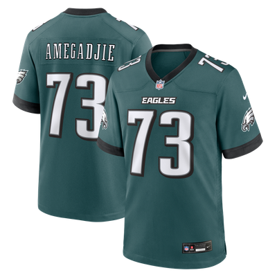 Kiran Amegadjie Philadelphia Eagles Nike Team Game Jersey - Midnight Green