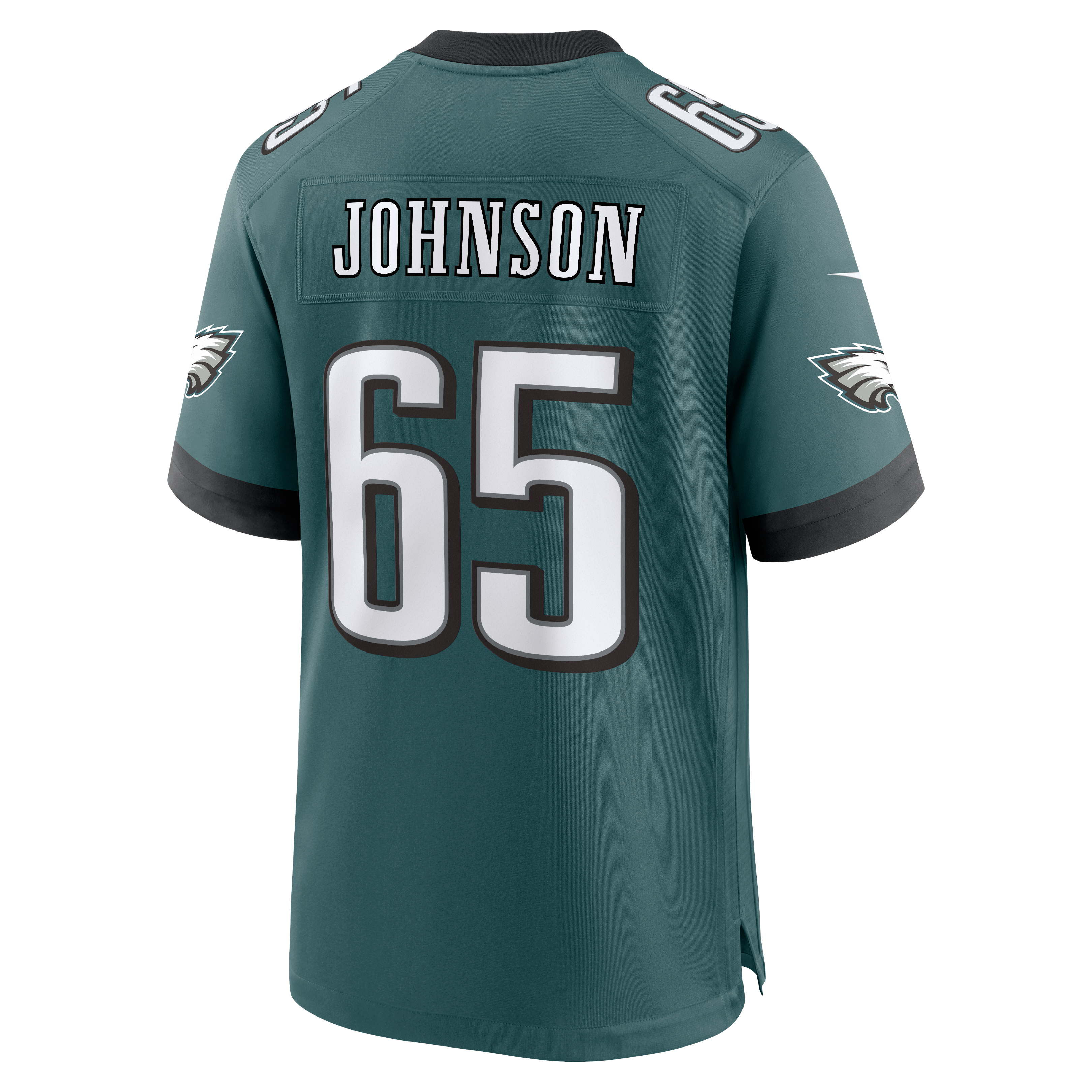 Men's Nike Lane Johnson Midnight Green Philadelphia Eagles Team Game Jersey