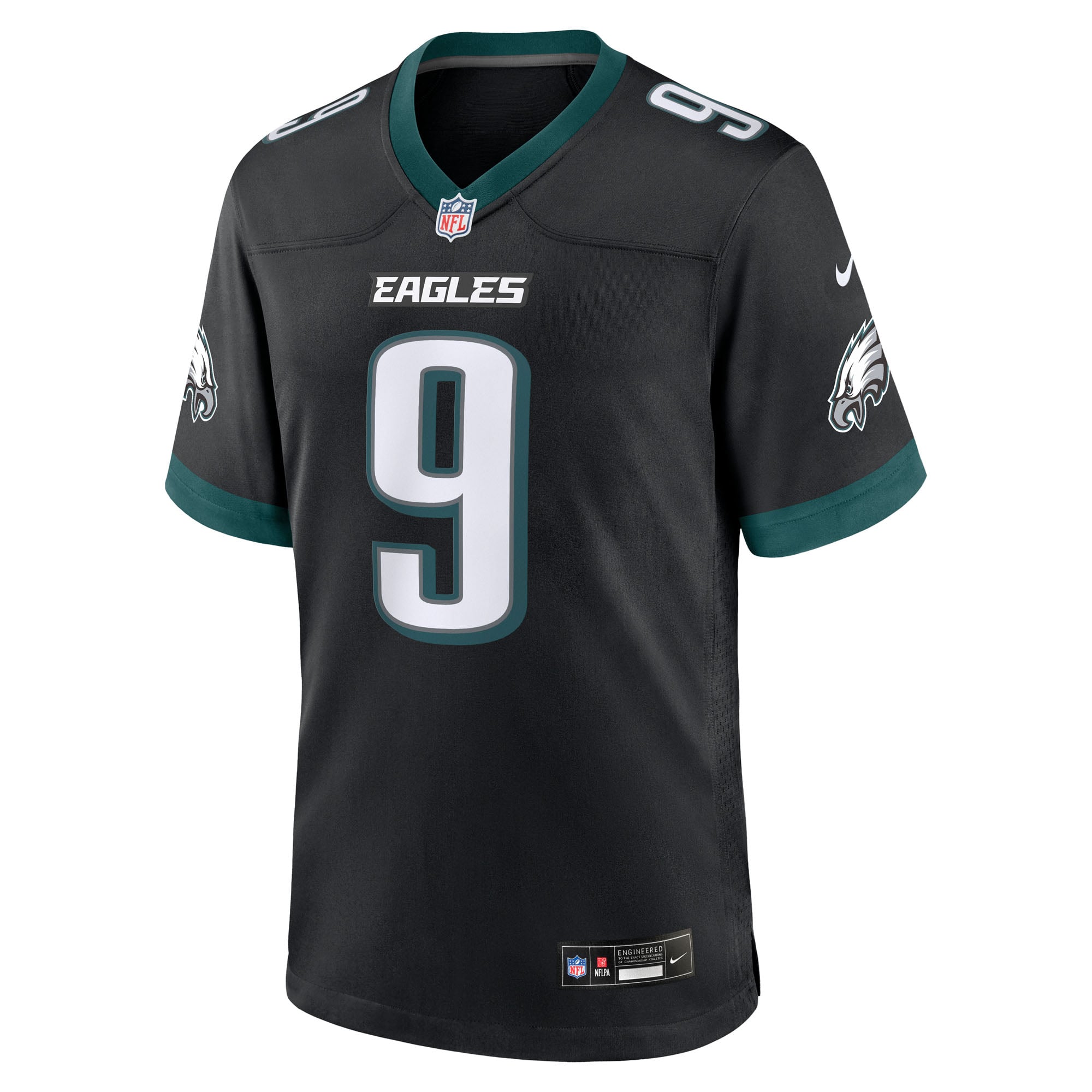 Maillot de match alternatif Nike Makai Lemon Kelly Green des Eagles Philadelphie pour homme