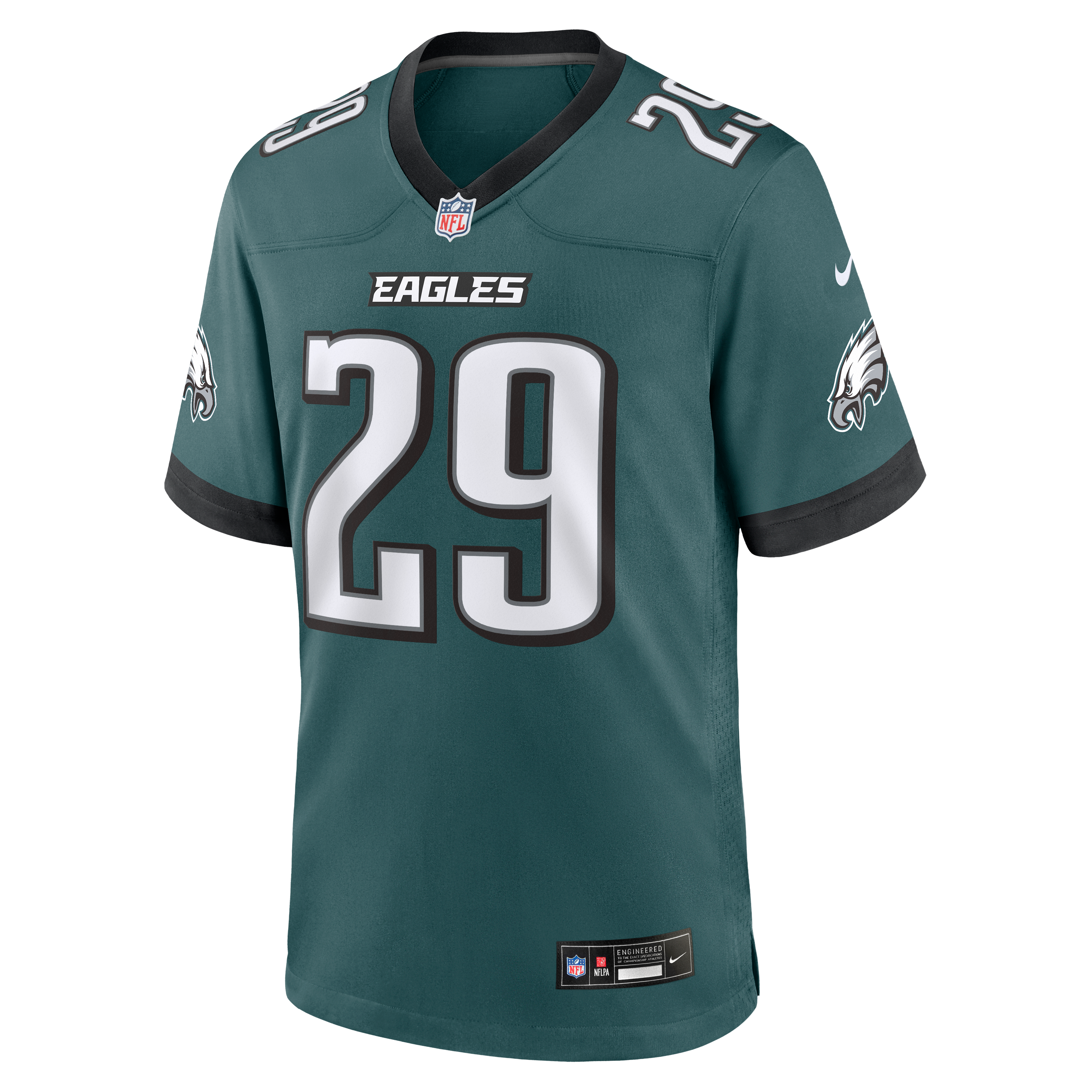 Maillot de match Nike Marcus Epps vert nuit des Eagles Philadelphie pour homme