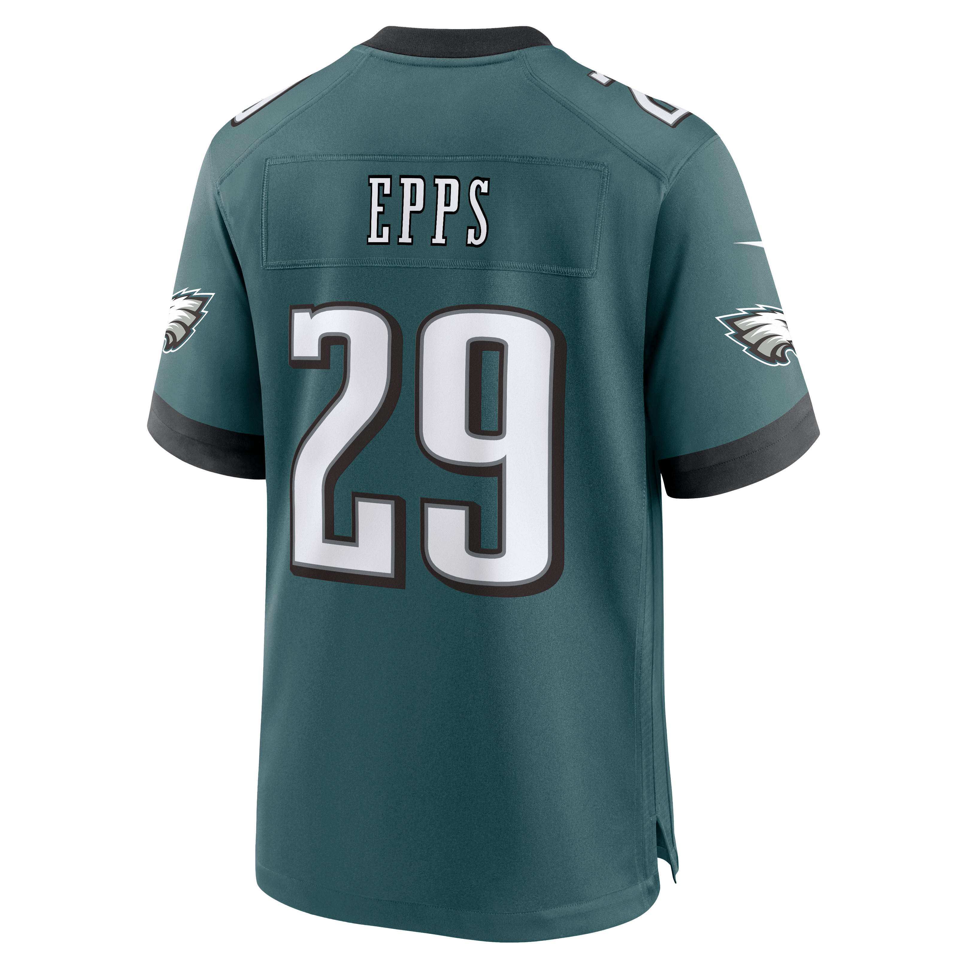 Maillot de match Nike Marcus Epps vert nuit des Eagles Philadelphie pour homme