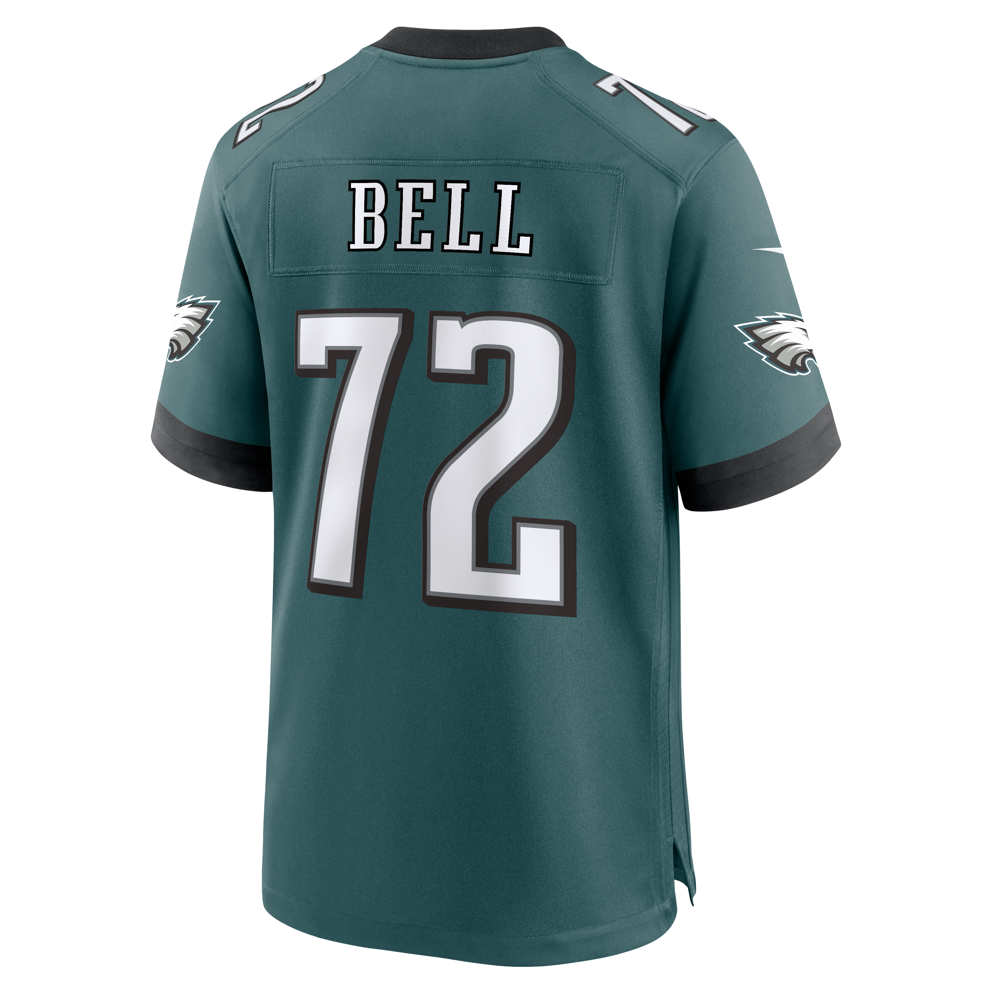 Men's Nike Markel Bell Midnight Green Philadelphia Eagles Team Game Jersey