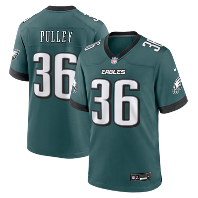 Maximus Pulley Philadelphia Eagles Nike Team Game Jersey - Midnight Green