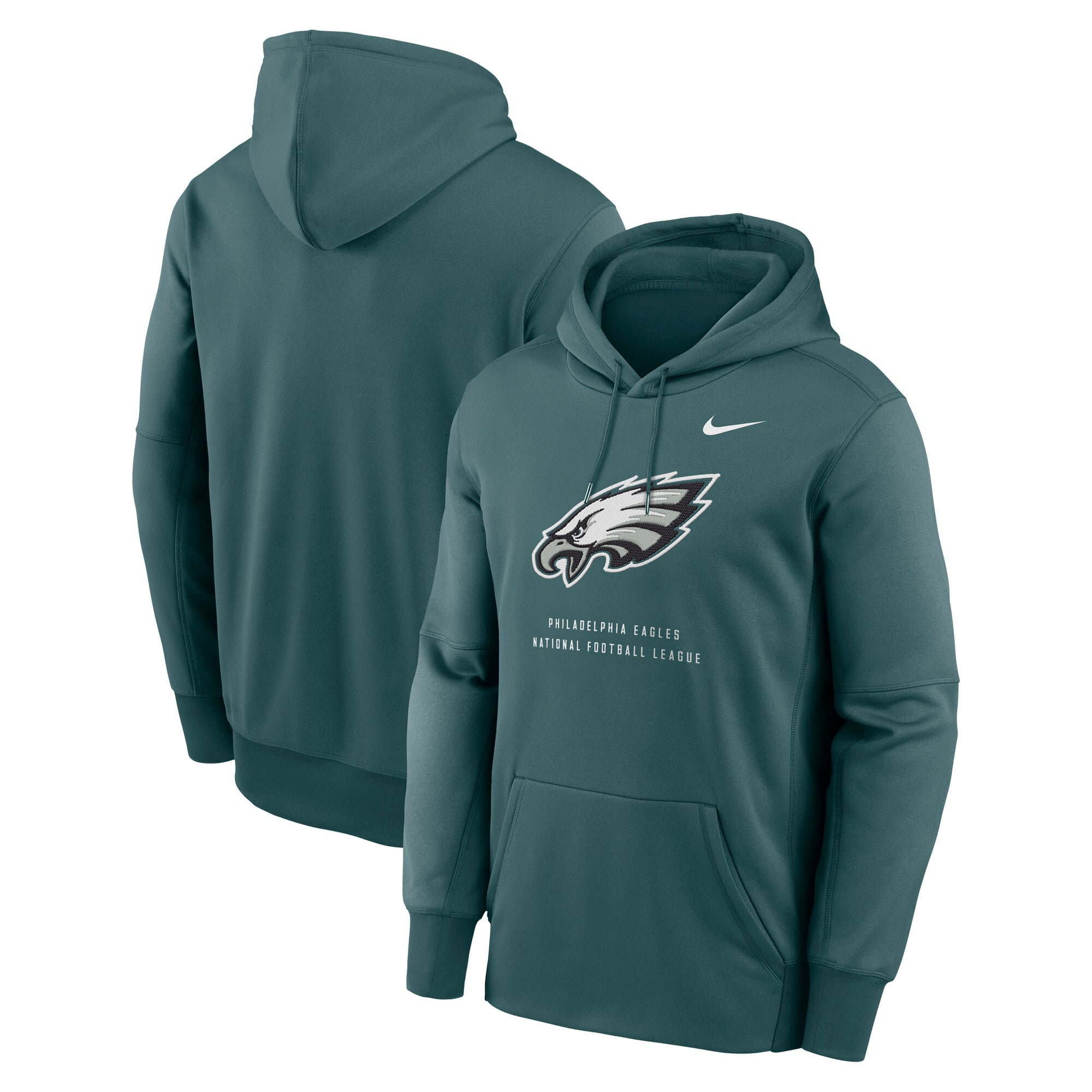 Men's Nike Midnight Green Philadelphia Eagles Primetime Therma-FIT Hoodie