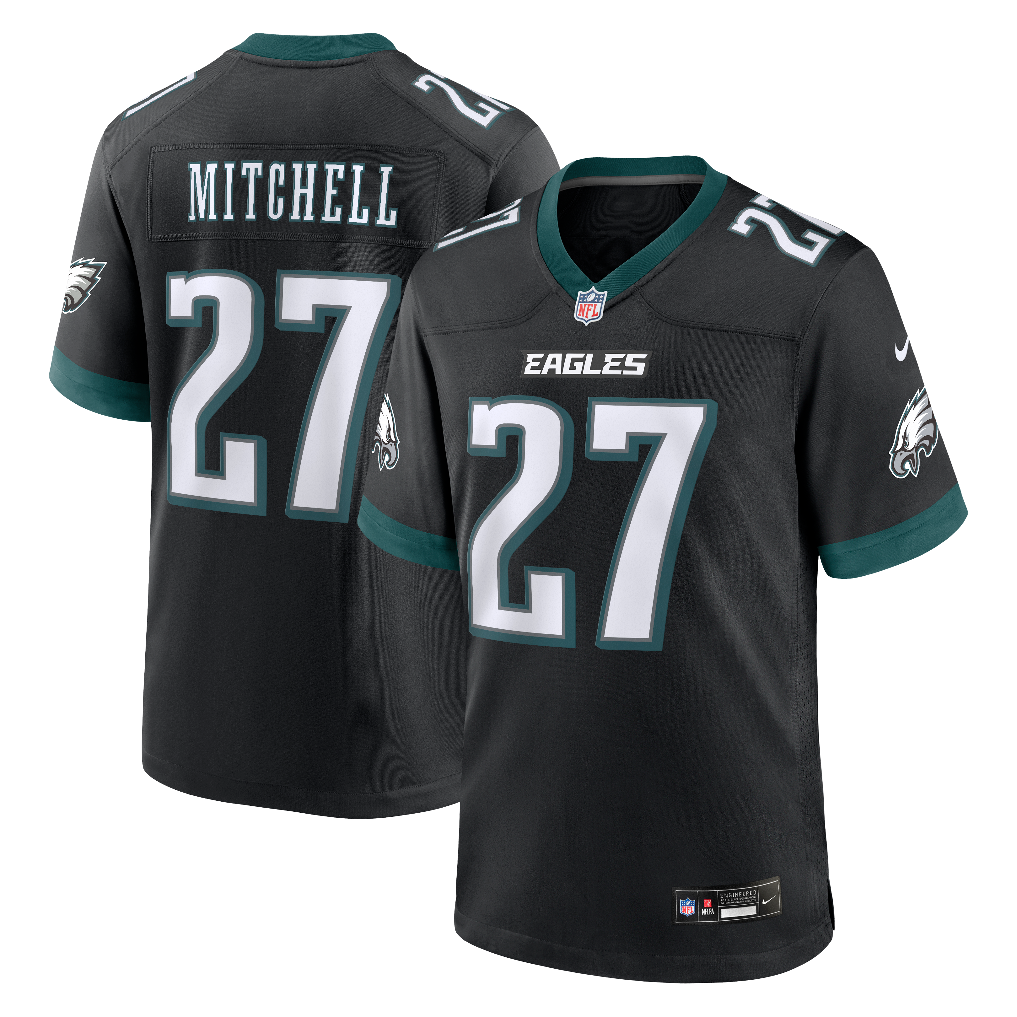 Maillot de match Nike pour homme, Quinyon Mitchell, blanc, Philadelphia Eagles