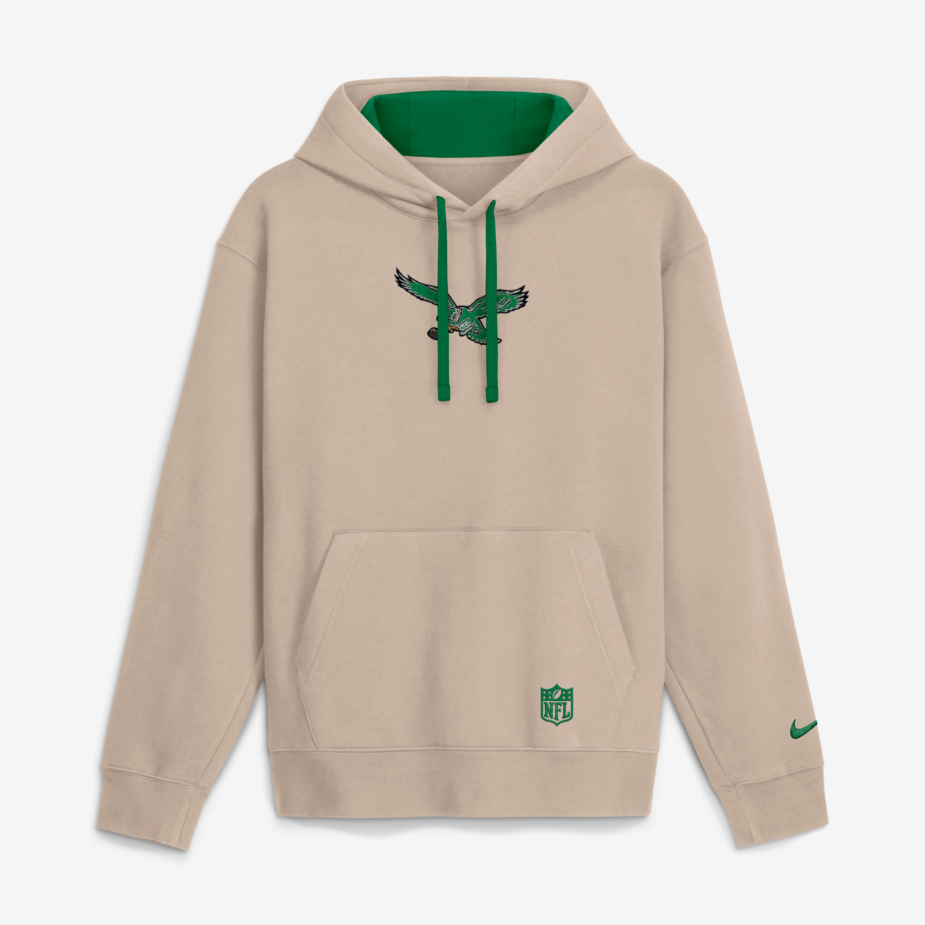Sweat à capuche Nike Sand Philadelphia Eagles Rewind Club pour homme