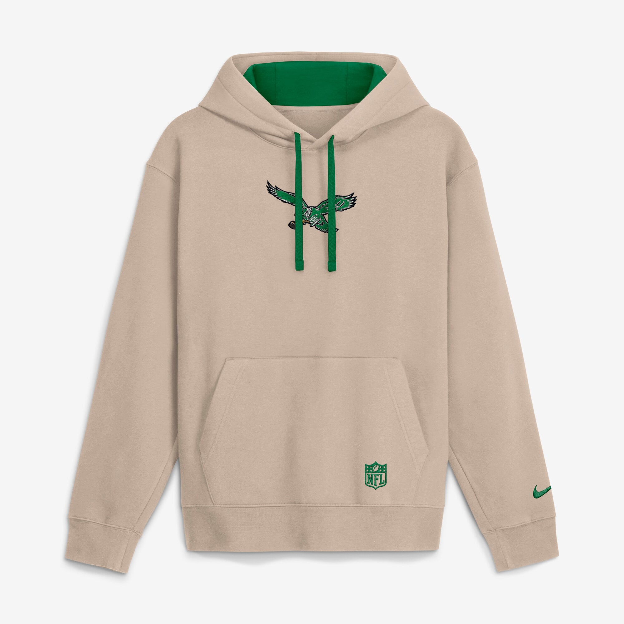 Sweat à capuche Nike Sand Philadelphia Eagles Rewind Club pour homme