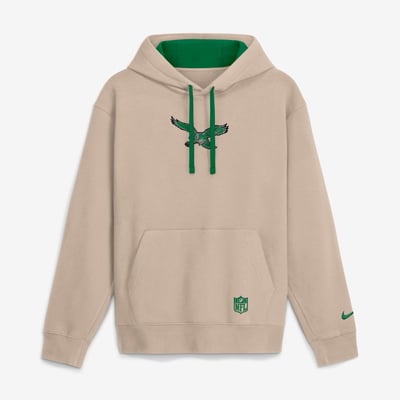 Philadelphia Eagles Nike Rewind Club Hoodie - Sand