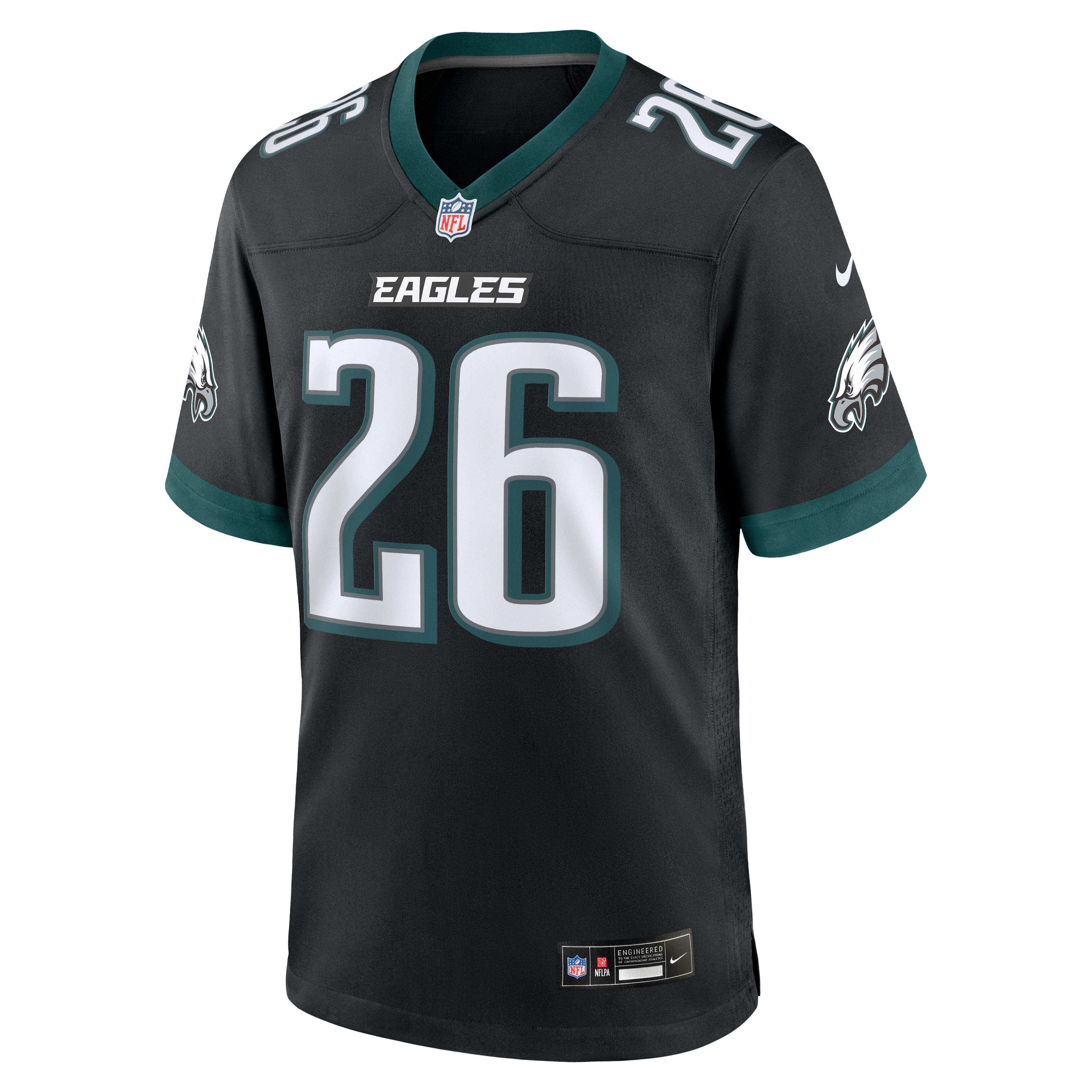 Maillot de match alternatif Nike Saquon Barkley Kelly Green Philadelphia Eagles pour homme