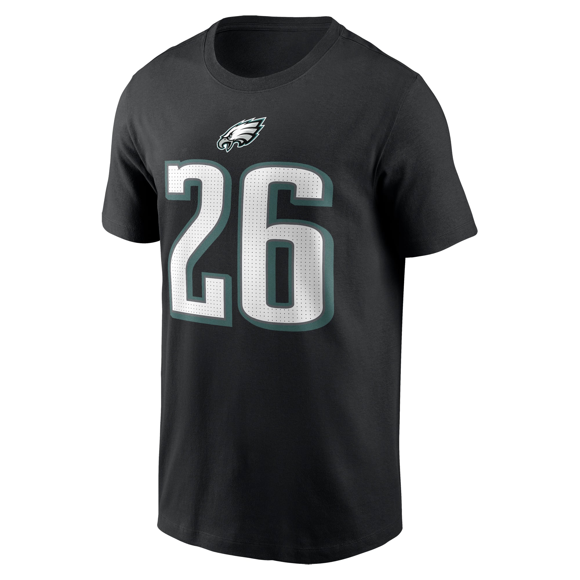 Men's Nike Saquon Barkley Black Philadelphia Eagles Name & Number T-Shirt