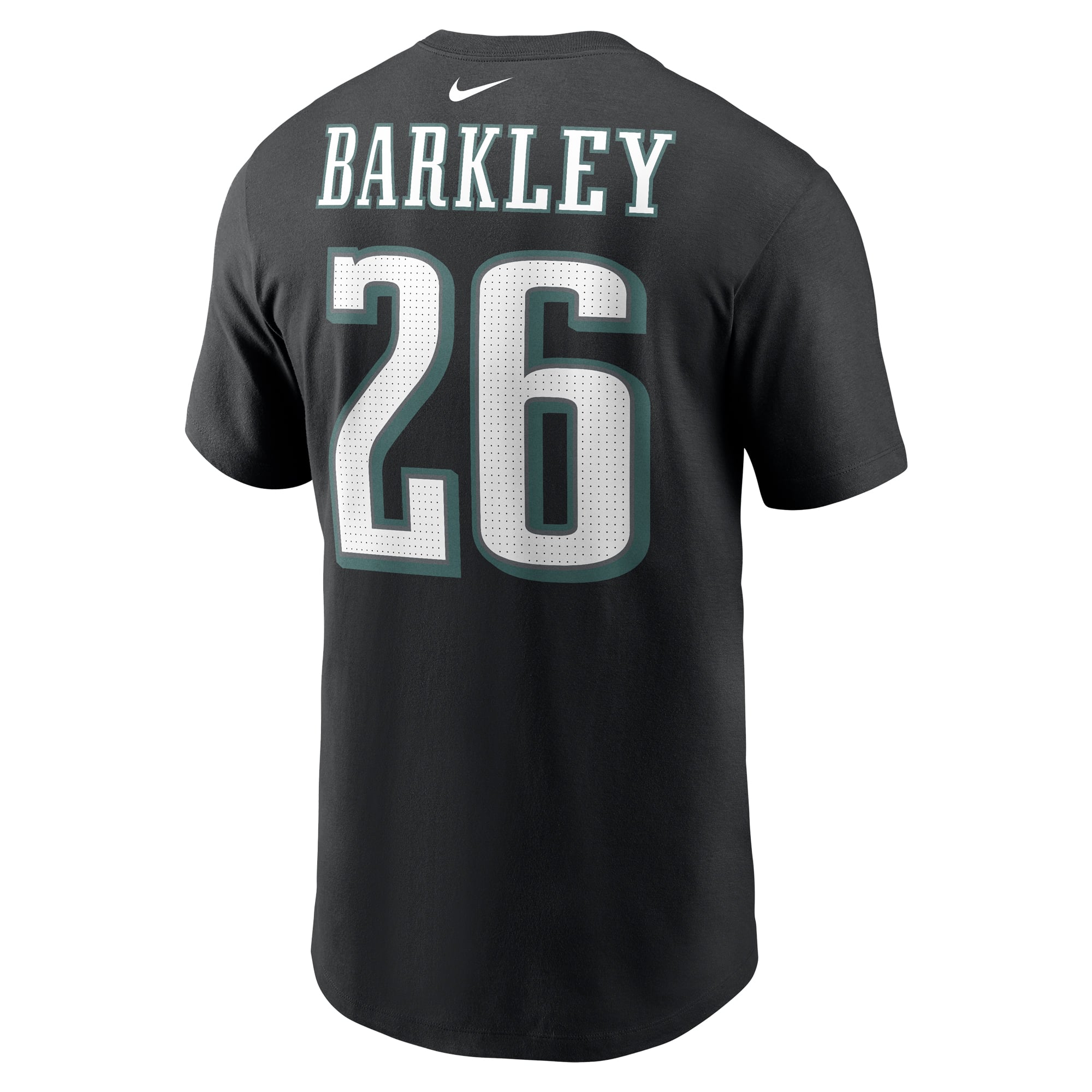 Men's Nike Saquon Barkley Black Philadelphia Eagles Name & Number T-Shirt