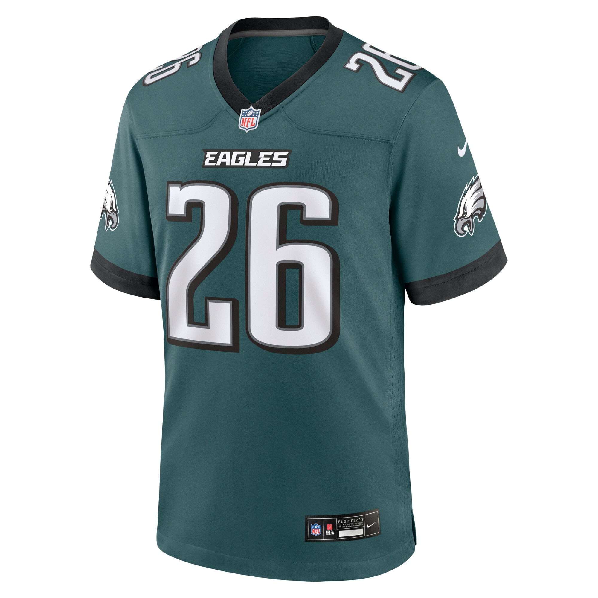 Men's Nike Saquon Barkley Midnight Green Philadelphia Eagles Team Game Jersey