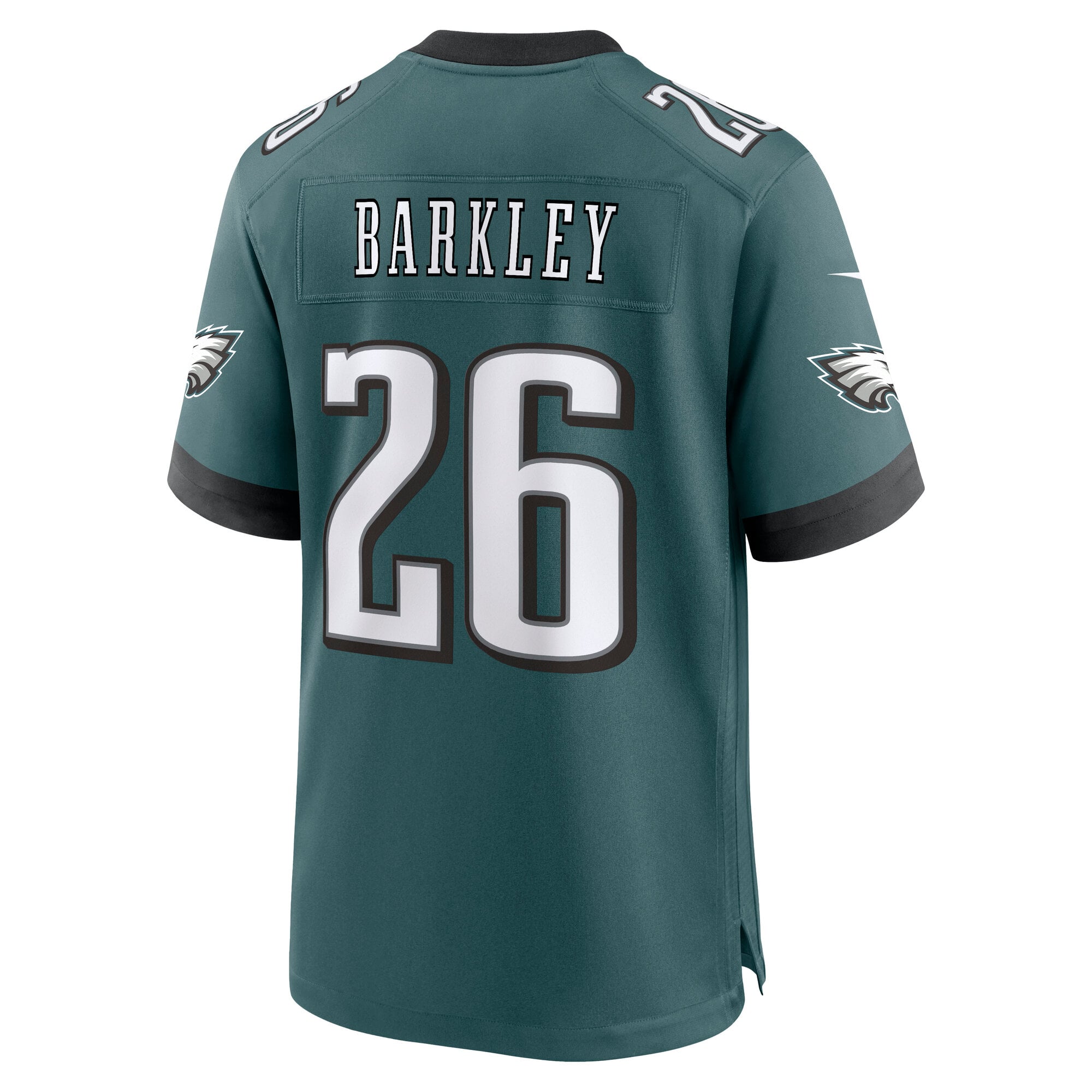 Men's Nike Saquon Barkley Midnight Green Philadelphia Eagles Team Game Jersey