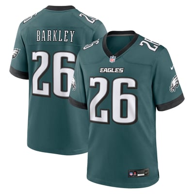 Maillot de match Nike de Saquon Barkley (Philadelphia Eagles) - Vert nuit