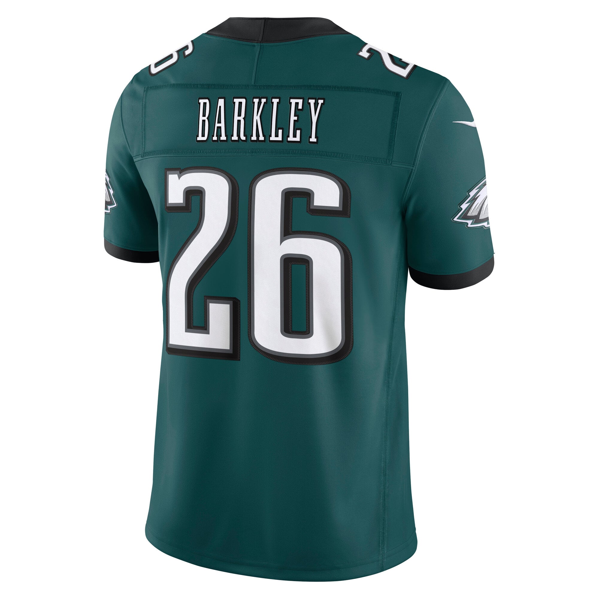 Maillot Nike Vapor F.U.S.E. Stitched Limited vert nuit Saquon Barkley pour homme, Philadelphia Eagles