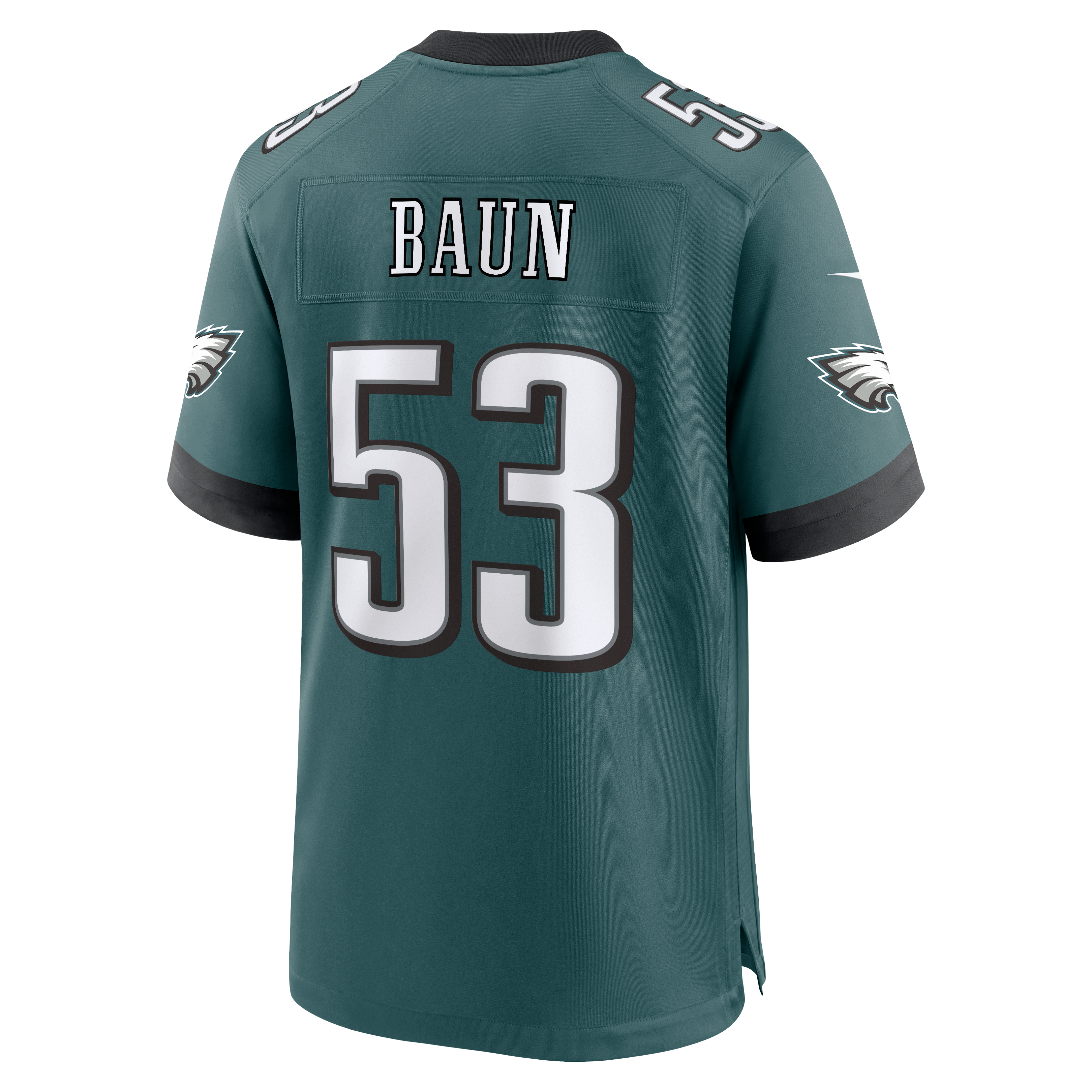 Men's Nike Zack Baun  Midnight Green Philadelphia Eagles Team Game Jersey