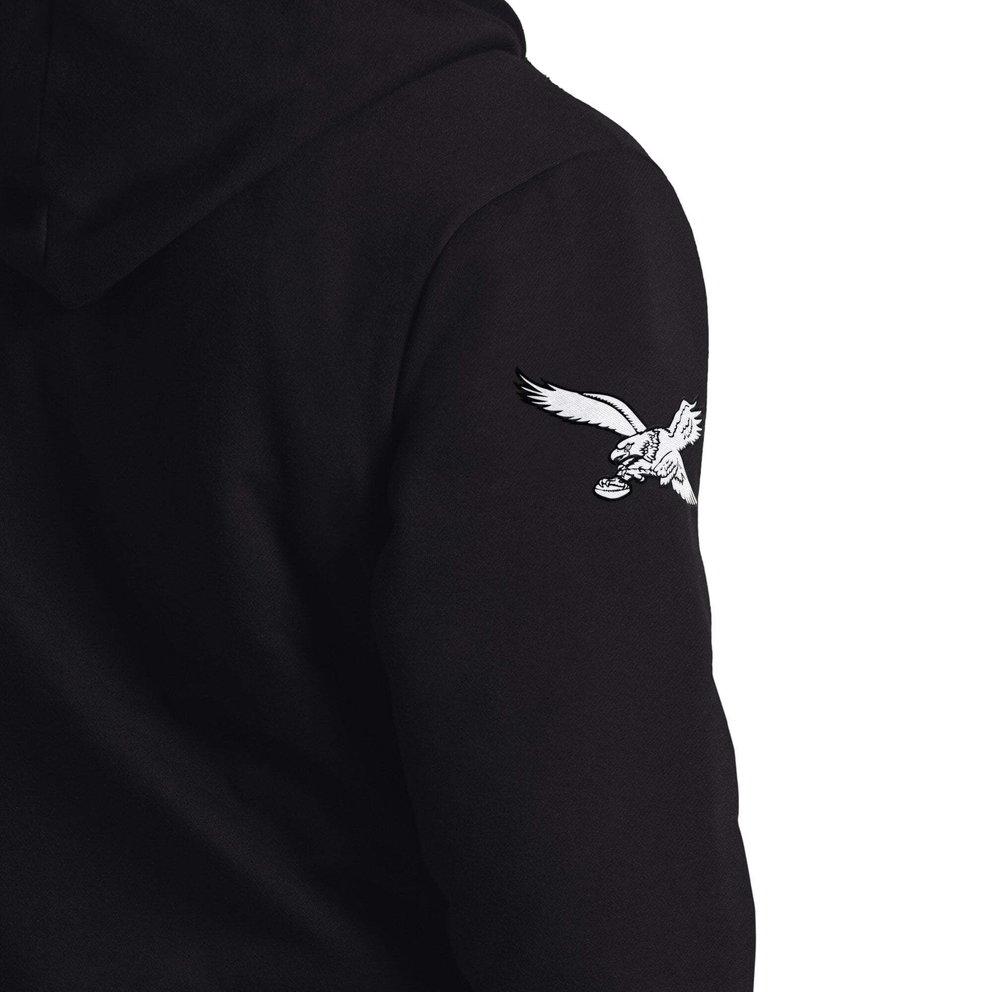 Veste à capuche zippée Starter noire pour homme, modèle The Rival Retro Logo des Eagles de Philadelphie