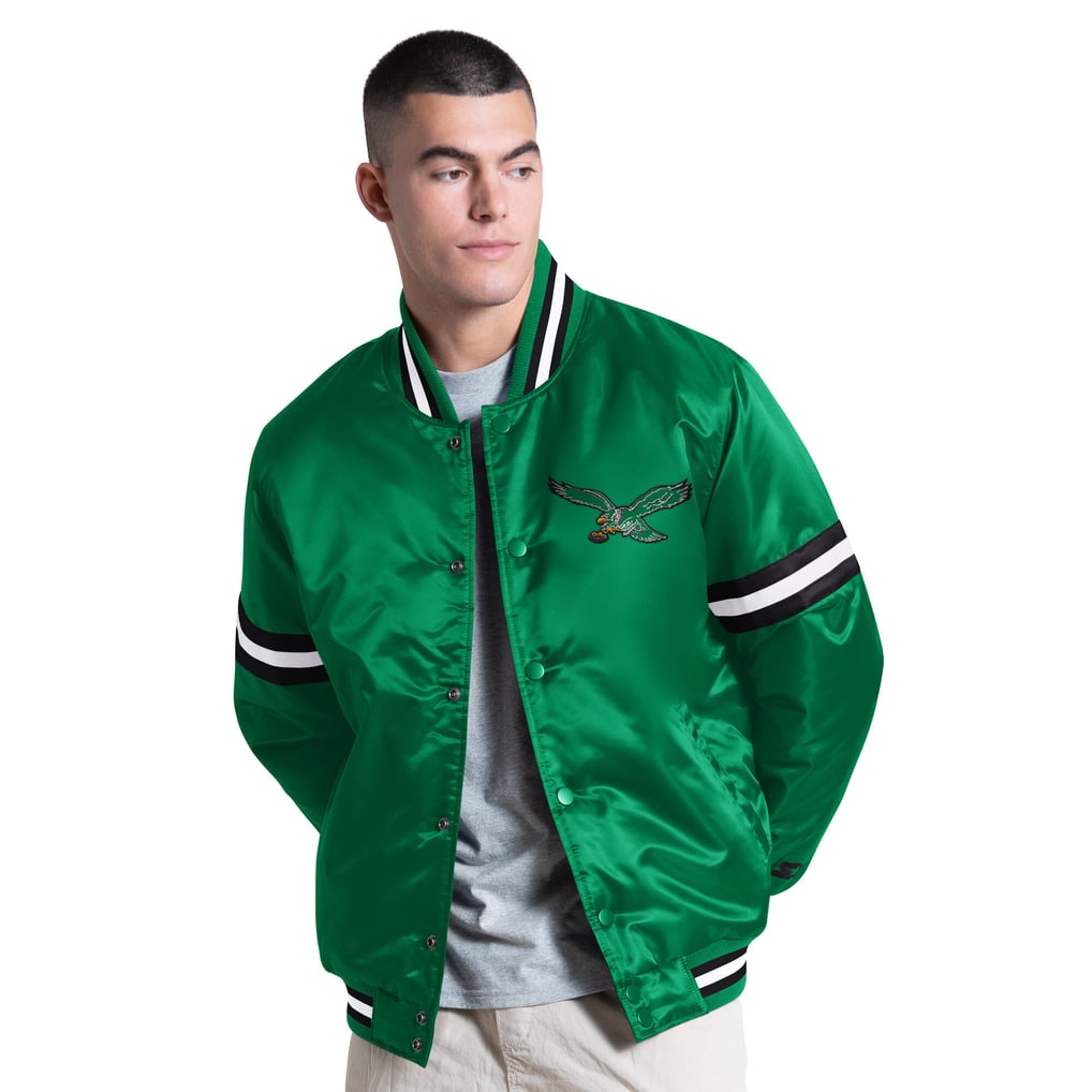 Philadelphia Eagles Starter Courtside Varsity Retro Logo Full Snap ...