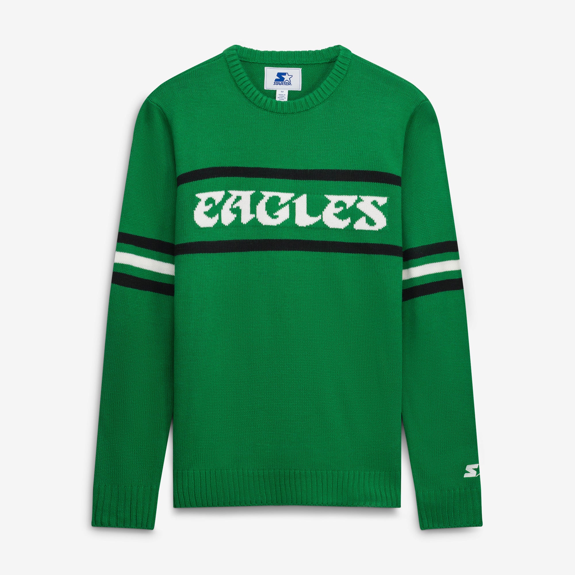 Pull de joueur Starter Kelly Green Philadelphia Eagles pour homme