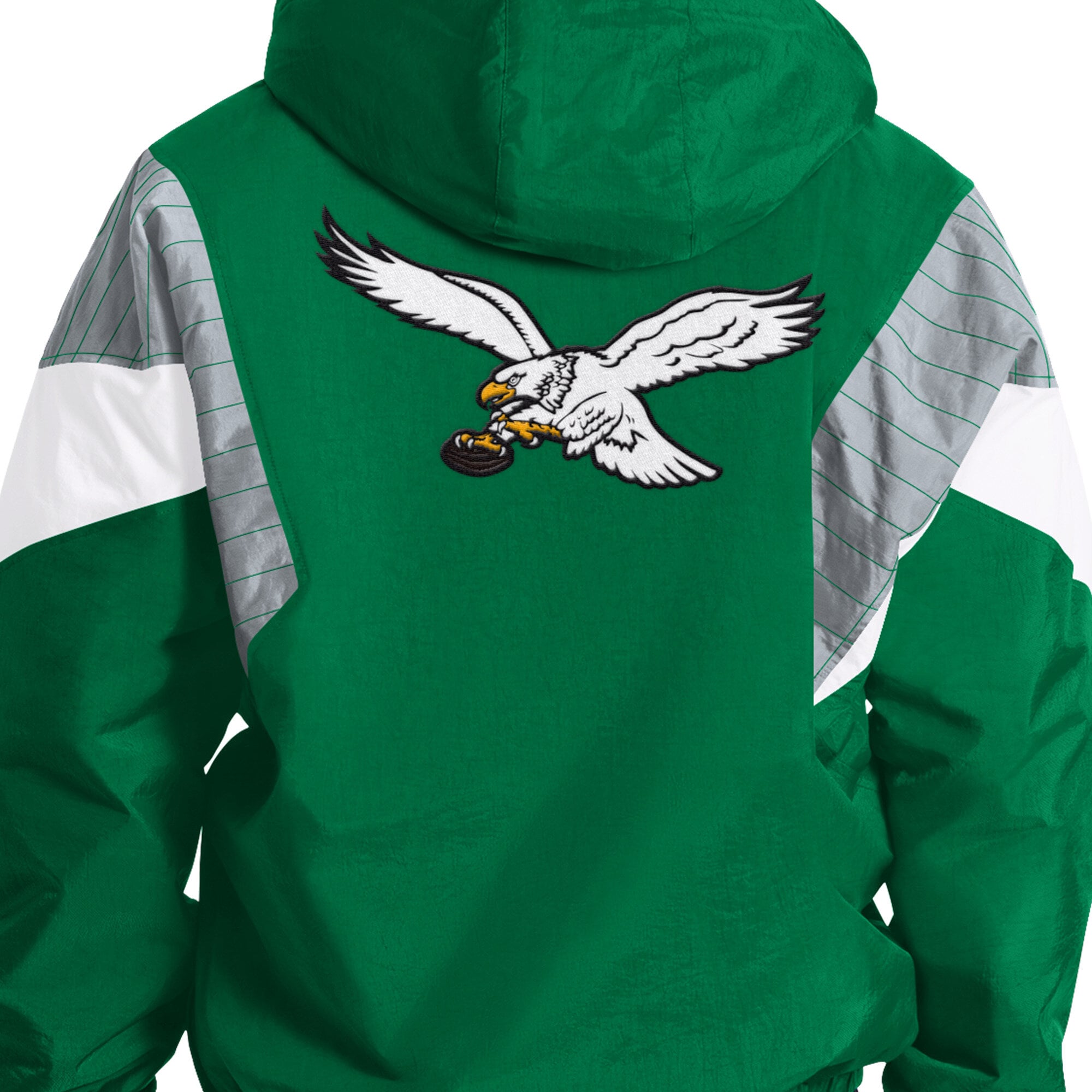 Veste à capuche demi-zip Starter Kelly Green Philadelphia Eagles pour homme