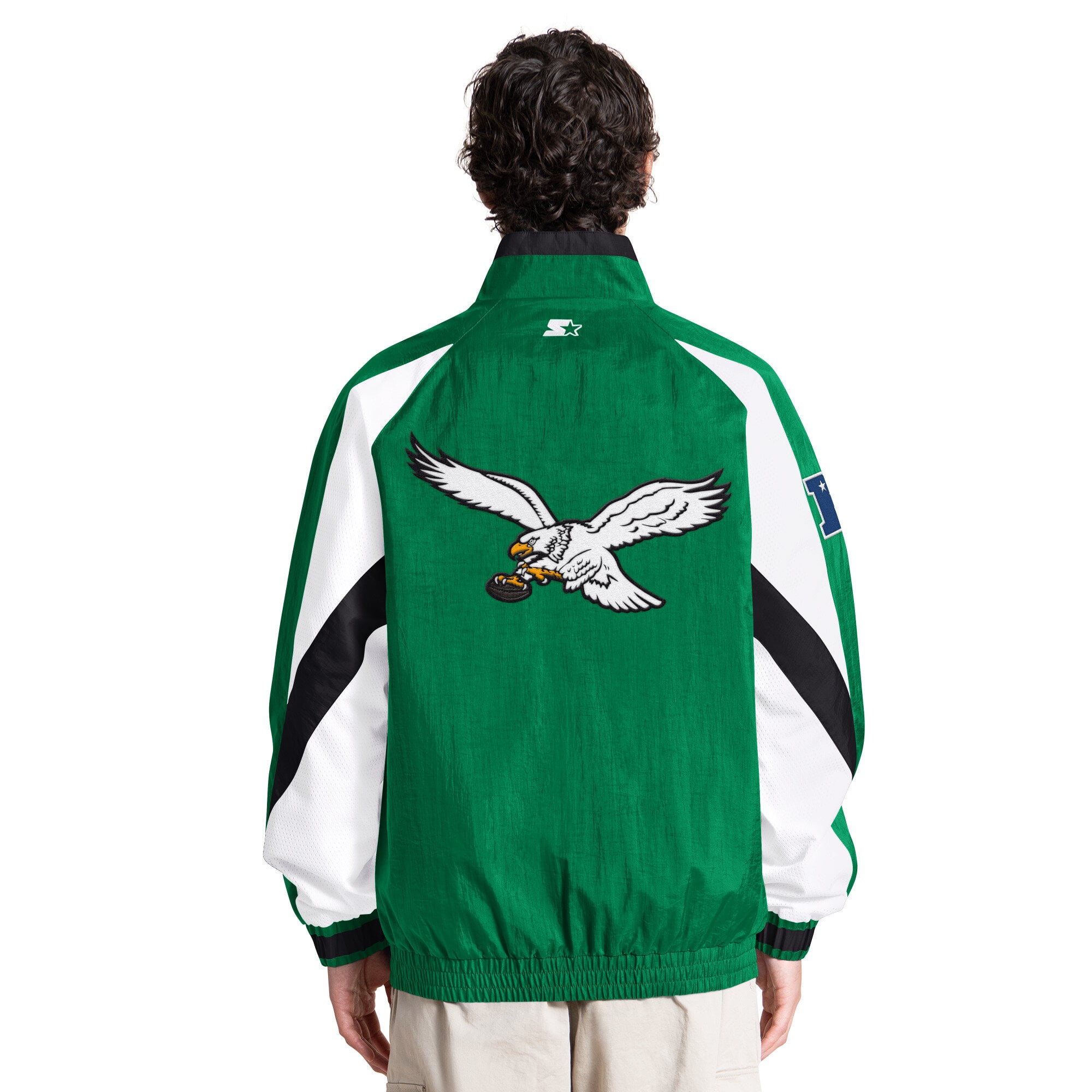 Veste zippée intégrale Starter Kelly Green Philadelphia Eagles pour homme