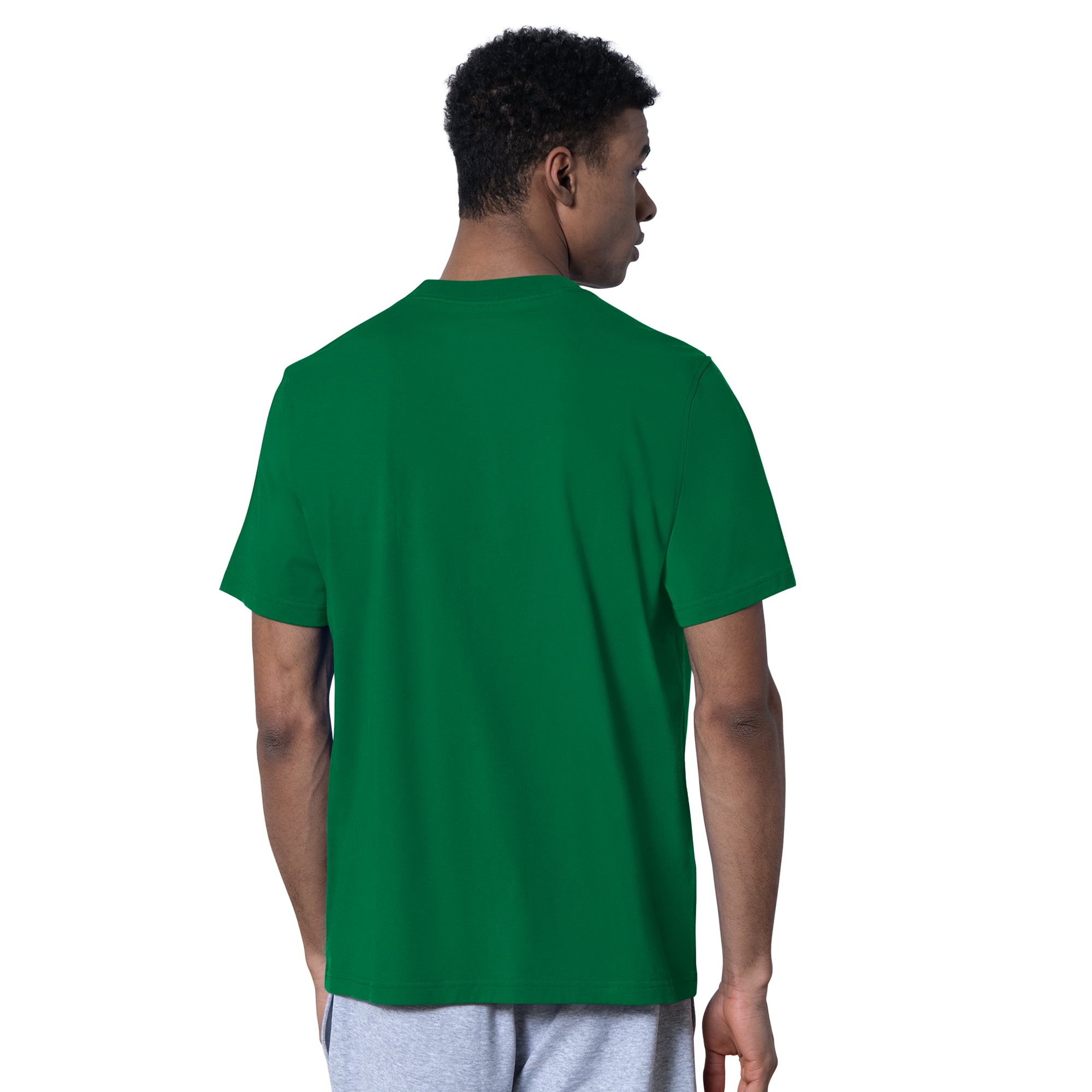 Lot de deux t-shirts Starter pour homme, vert Kelly/gris chiné, Philadelphia Eagles, logo rétro