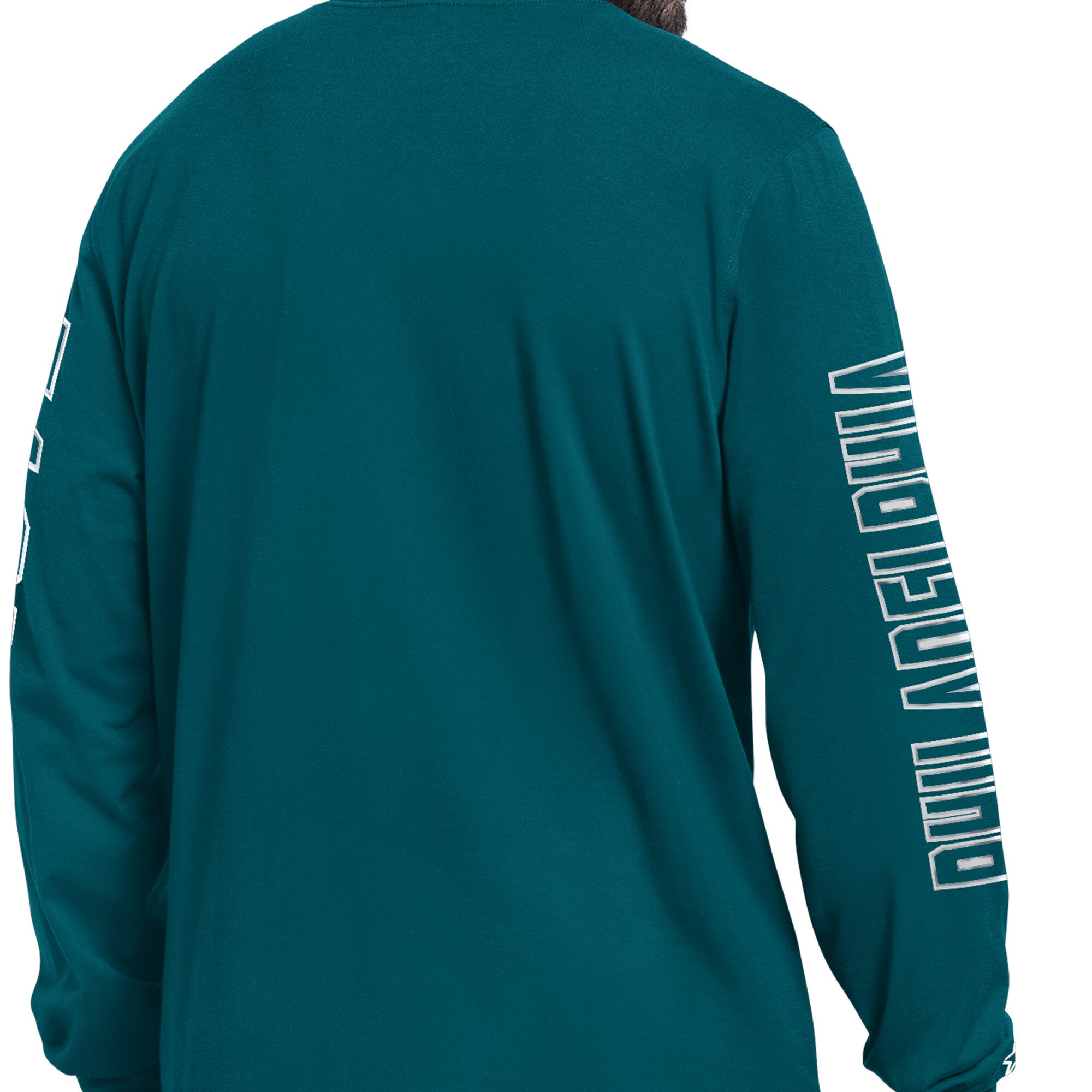 T-shirt à manches longues Starter Midnight Green Philadelphia Eagles Clutch Hit II pour homme