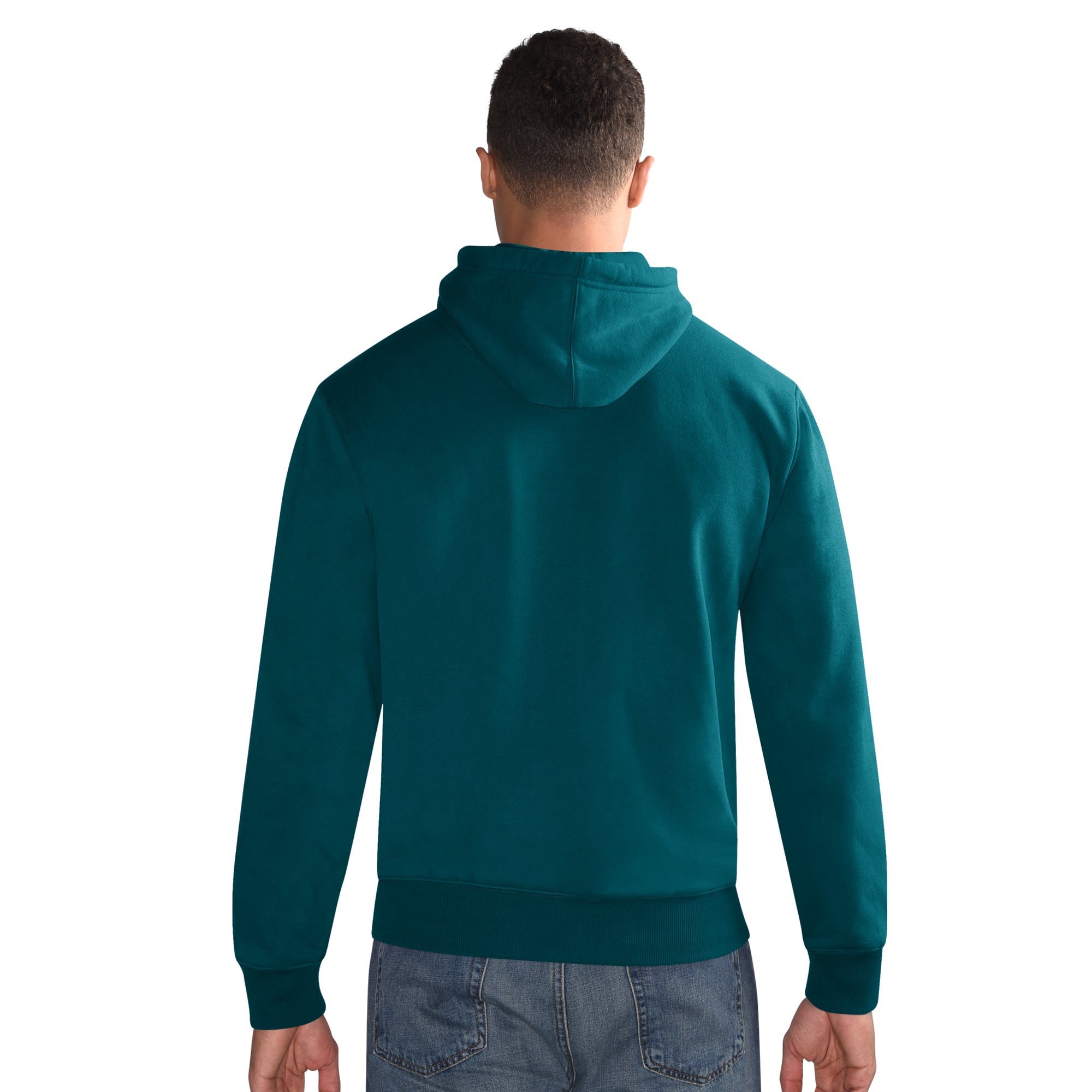 Men's Starter Midnight Green Philadelphia Eagles Hoodie and Cuffed Knit Hat Combo Pack