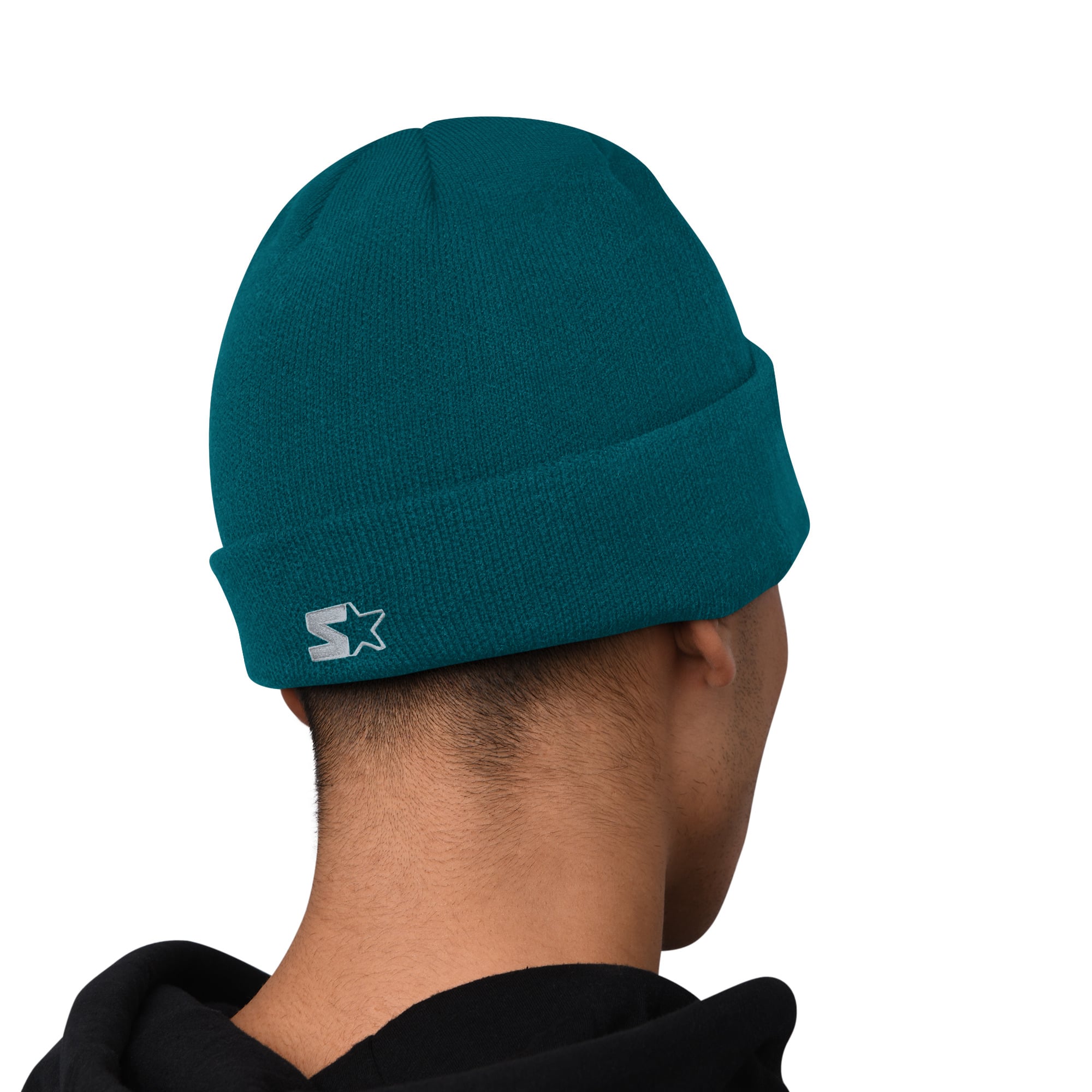 Men's Starter Midnight Green Philadelphia Eagles Hoodie and Cuffed Knit Hat Combo Pack