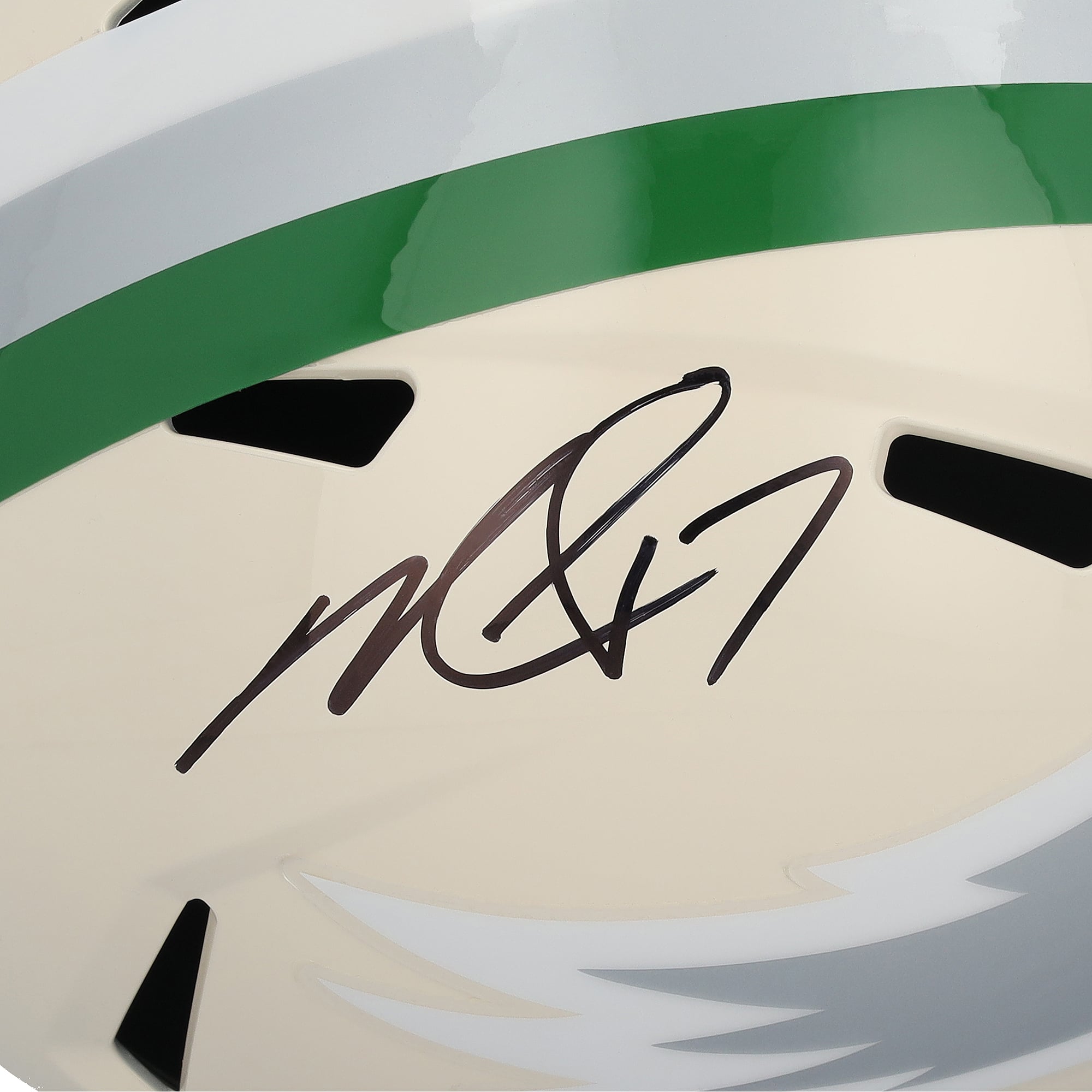 Casque réplique rétro de vitesse autographié par Michael Vick des Eagles de Philadelphie