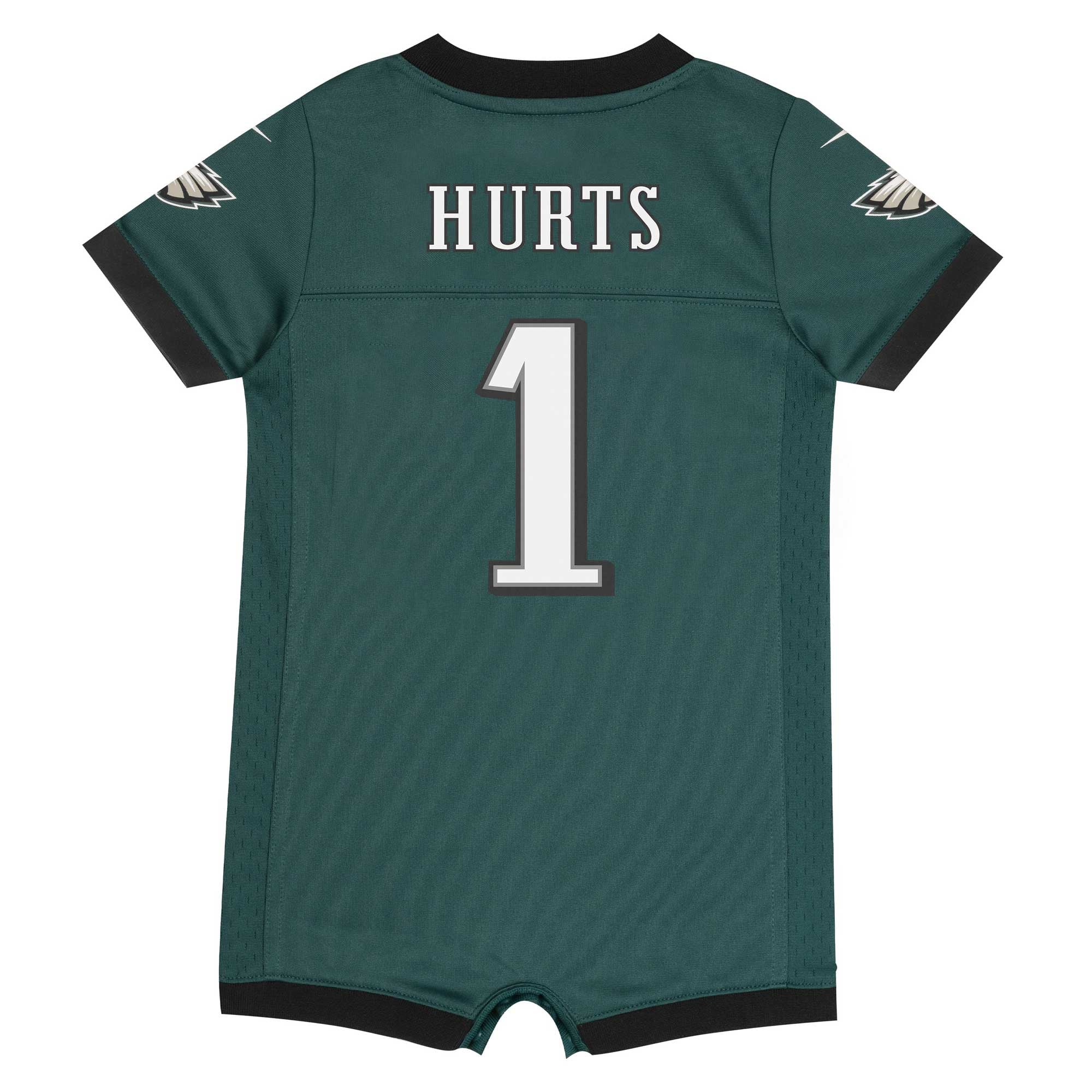 Combinaison Nike Jalen Hurts vert nuit pour nouveau-né, Philadelphia Eagles