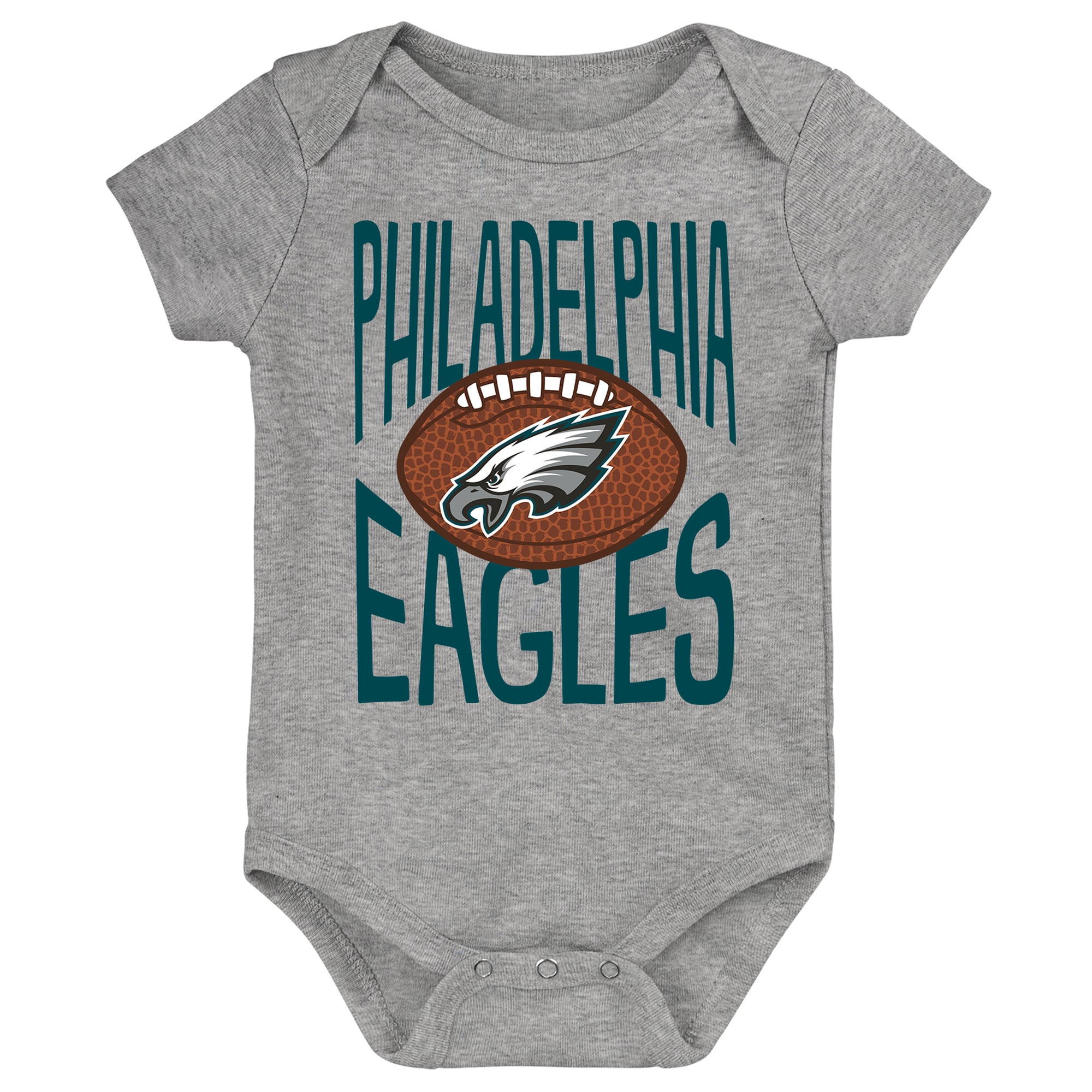 Newborn Outerstuff  Gray Philadelphia Eagles For the Ball Bodysuit