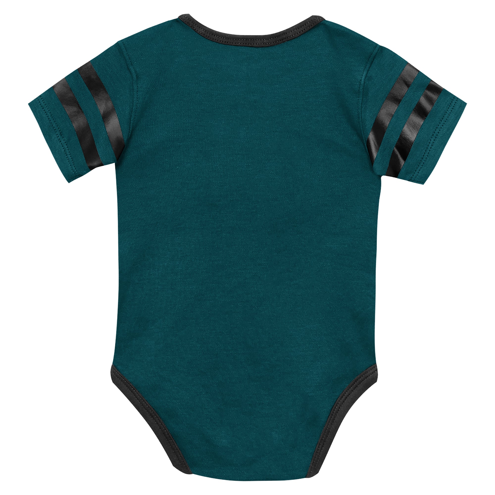Newborn Outerstuff Midnight Green Philadelphia Eagles Pint Prodigy Bodysuit, Bib & Cuffed Knit Hat Set