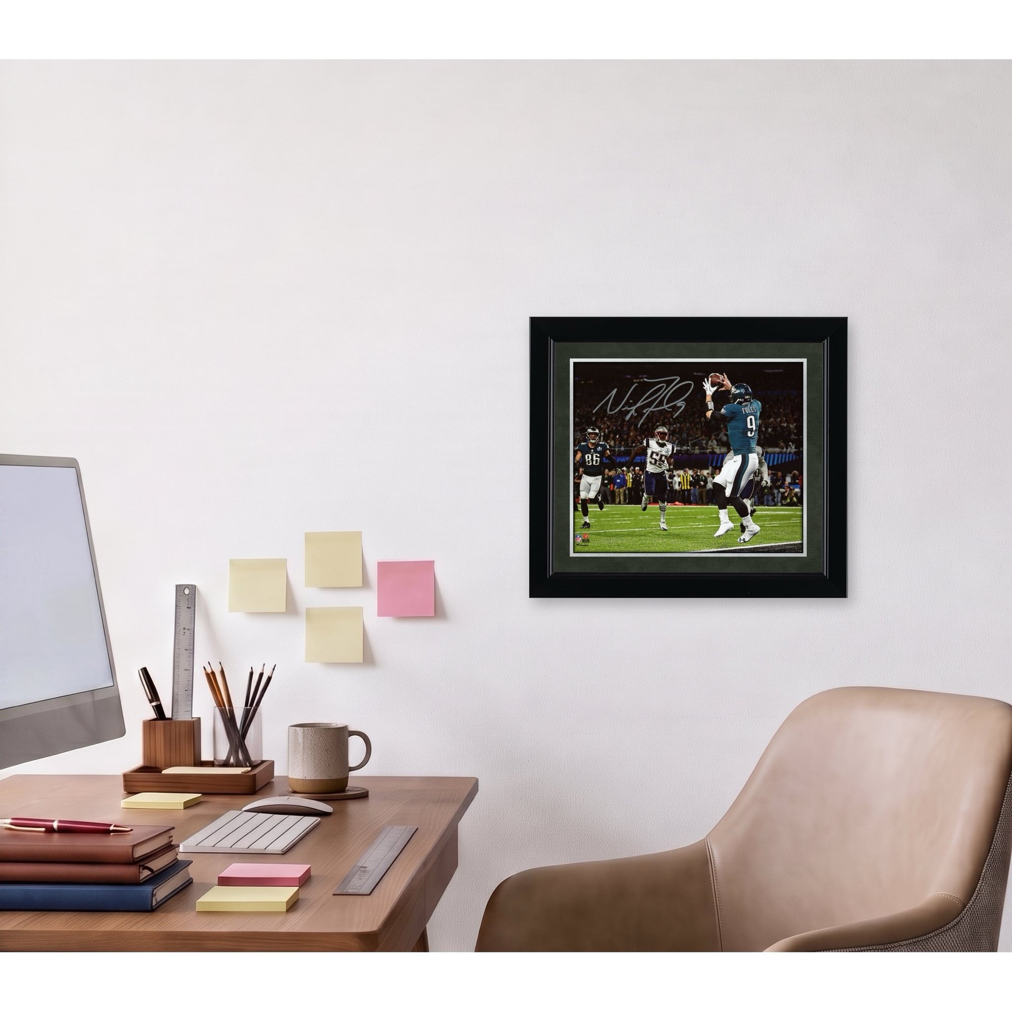 Nick Foles Philadelphia Eagles Super Bowl LII Champions dédicacé 8" x 10" Philly Special Touchdown Catch Photographie