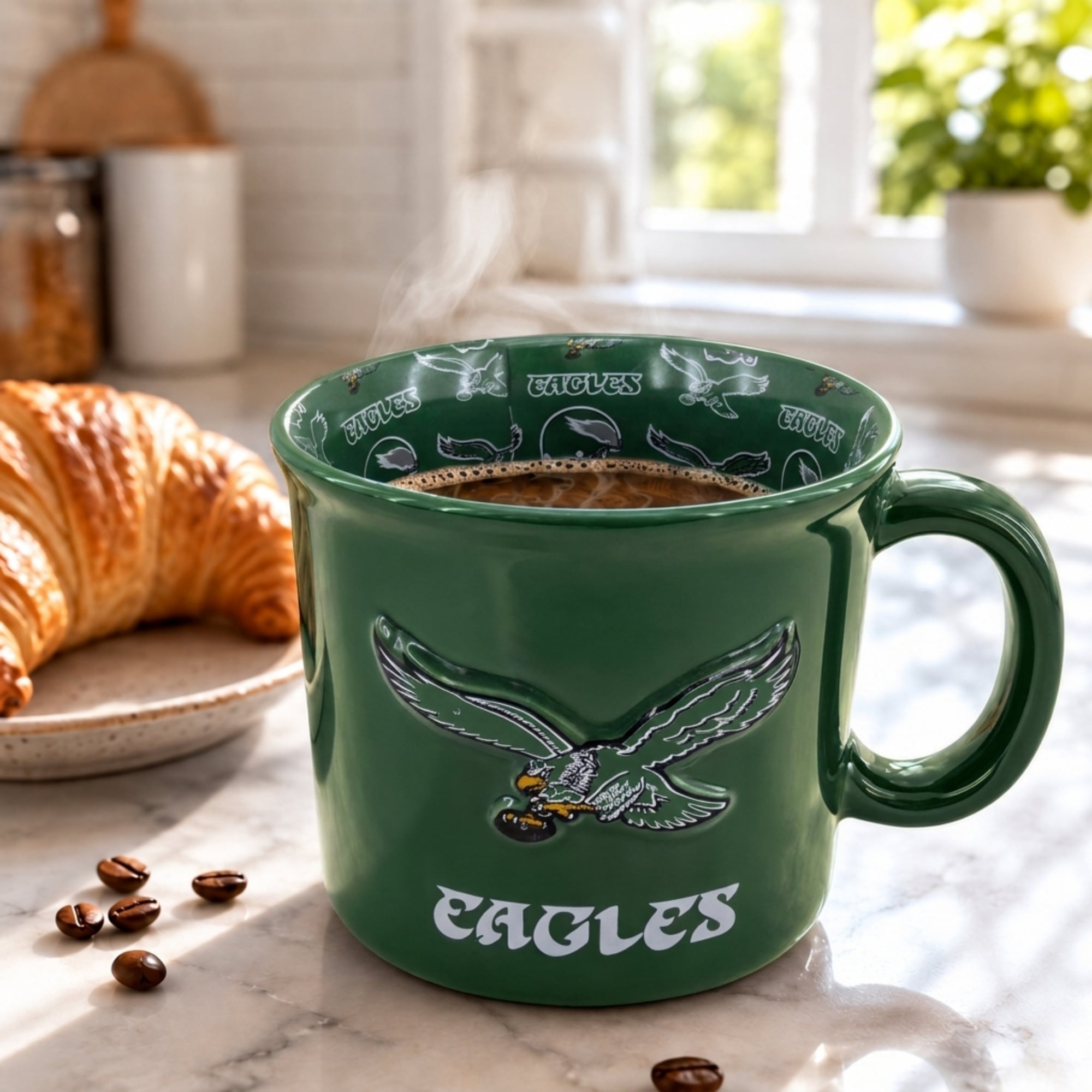 Mug Pegasus Philadelphia Eagles 17 oz. à l'envers