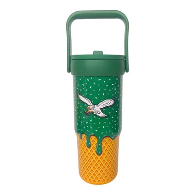 Philadelphia Eagles Pegasus 32oz. Retro Ice Cream Logo Cone Stainless Steel ProCarry Tumbler