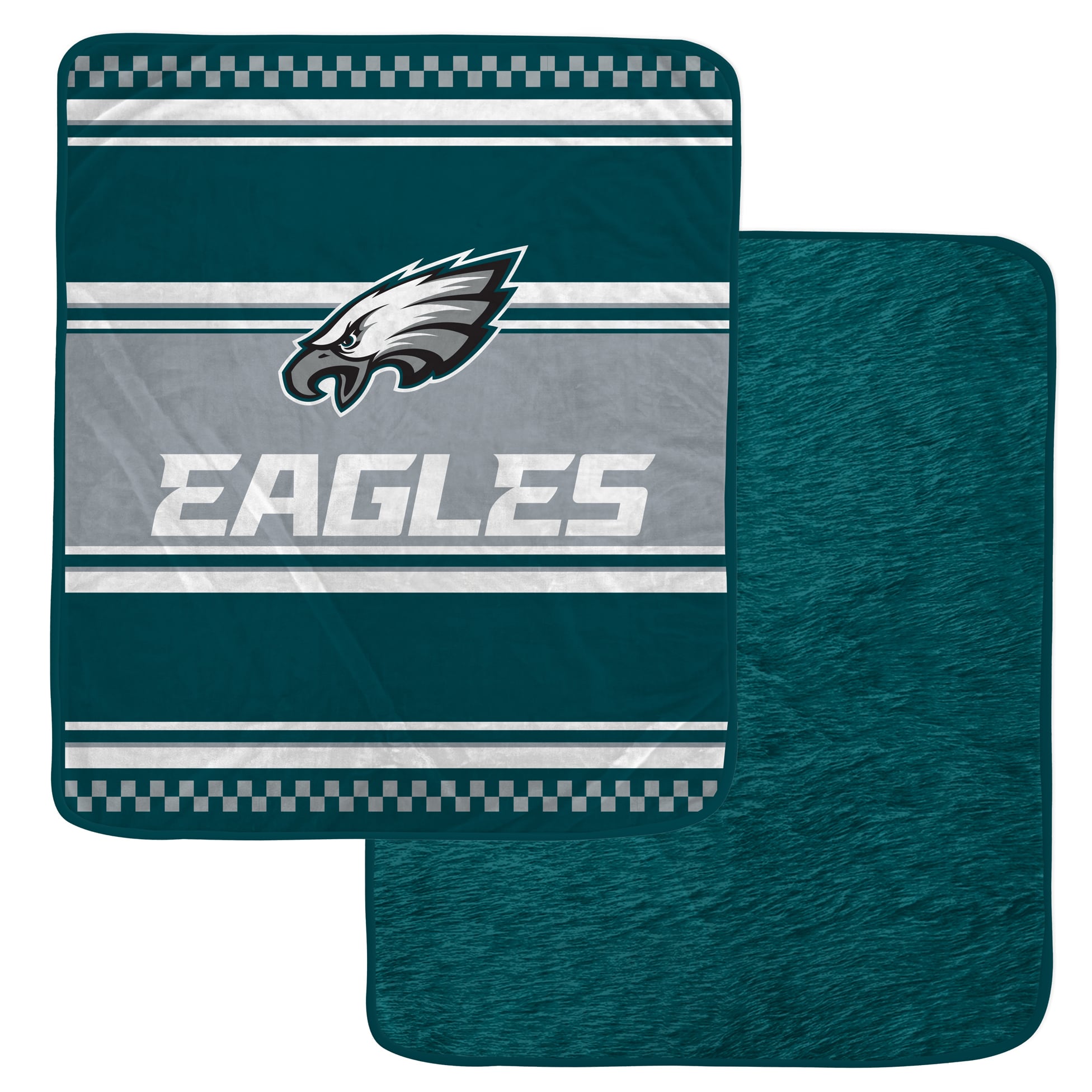 Pegasus Philadelphia Eagles 60" x 70" Checkered Dash Faux Fur Blanket
