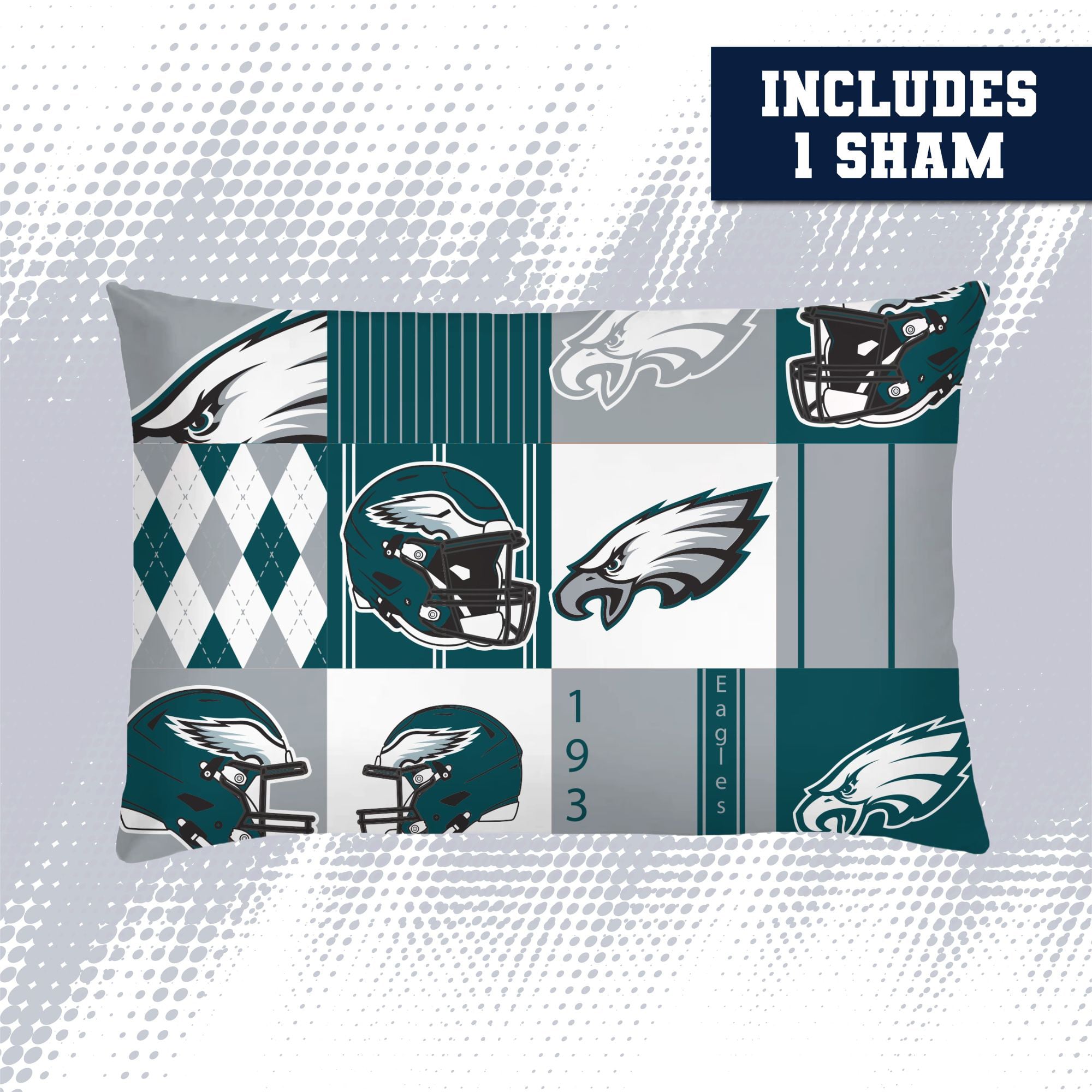 Pegasus Philadelphia Eagles Patchwork Plaid Two-Piece Twin/Twin XL Bed in a Bag Set